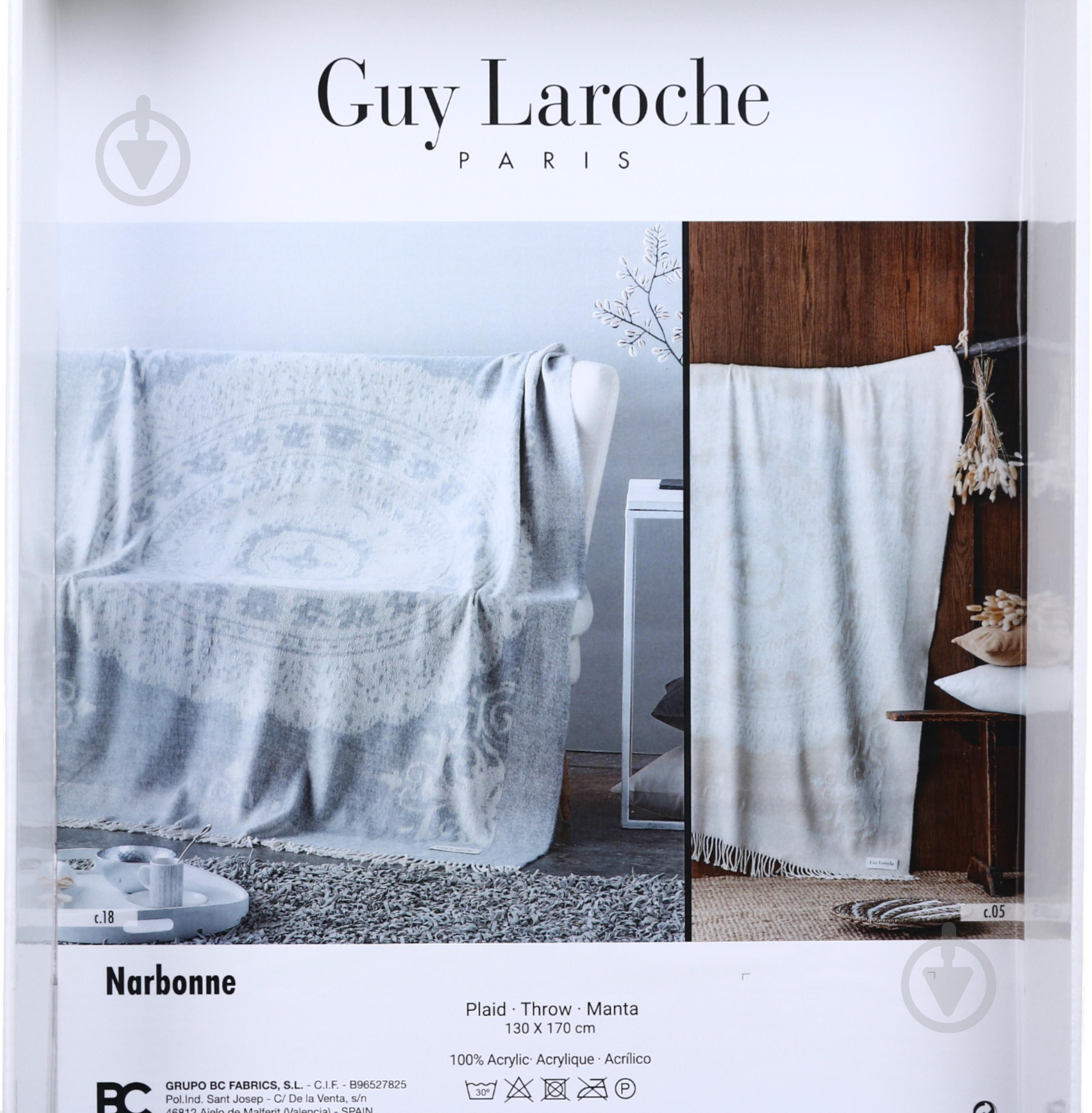 Плед Narbonne beige 130x170 см бежево-білий Guy Laroche Paris - фото 6 Плед Narbonne beige 130x170 см бежево-білий Guy Laroche Paris - фото 6