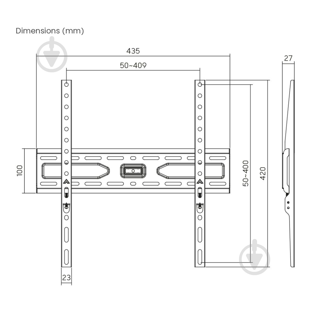 Кронштейн iTech PK4F фиксированные 32"-55" черный - фото 5