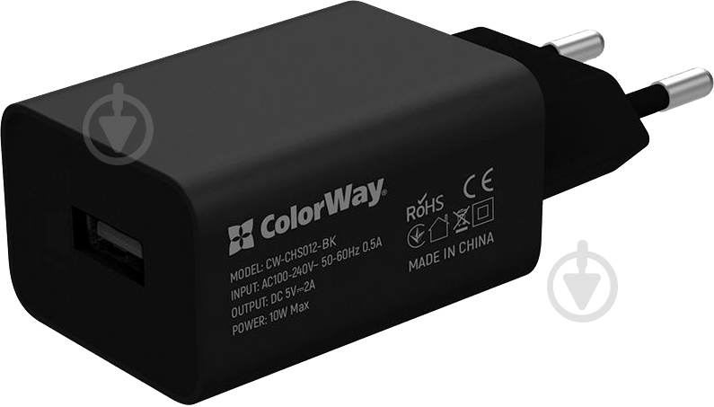 Мережевий зарядний пристрій ColorWay 1USB Auto ID 2A (10 W) - фото 1 Мережевий зарядний пристрій ColorWay 1USB Auto ID 2A (10 W) - фото 1