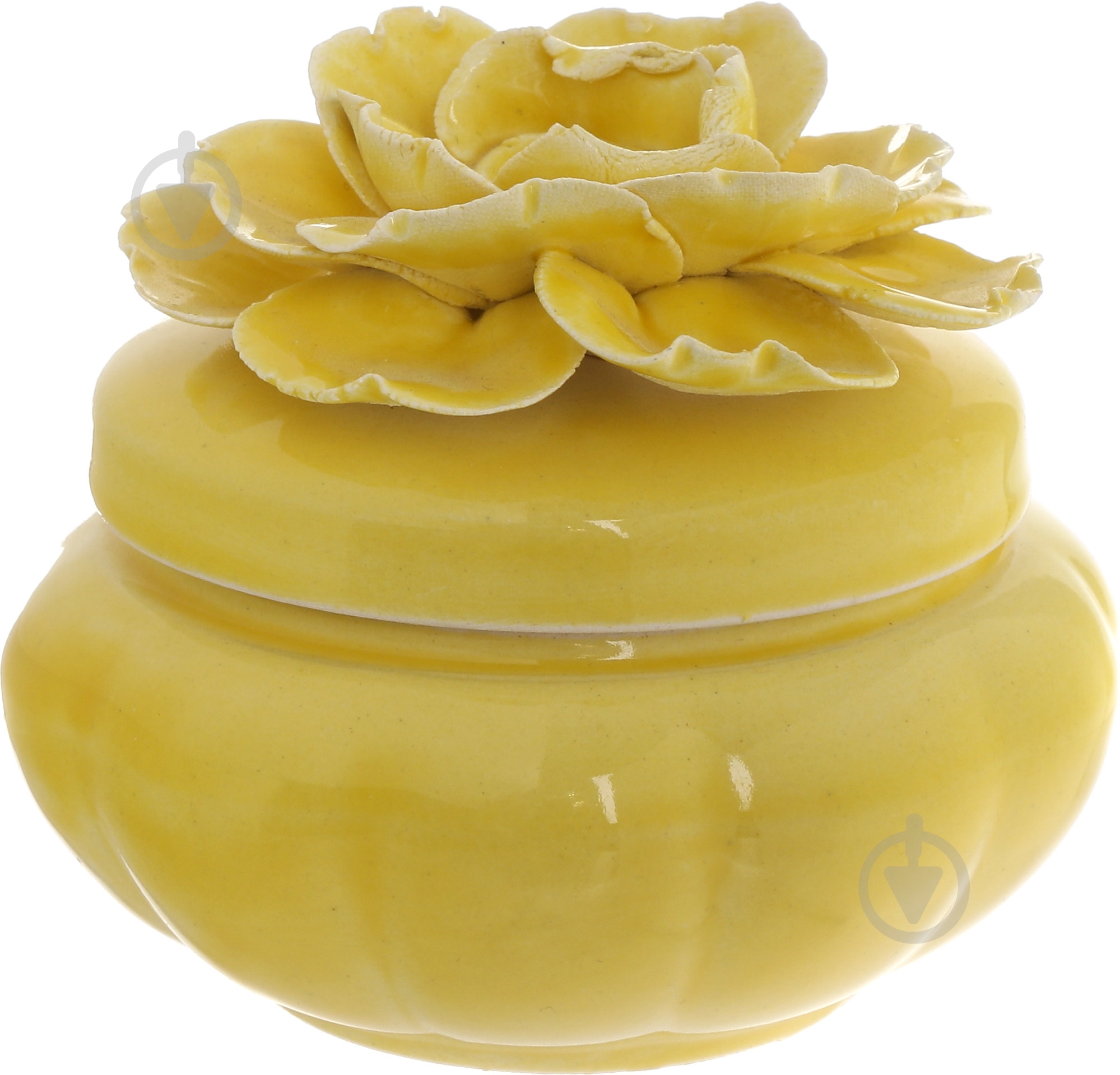 Шкатулка Пион желтая - фото 1