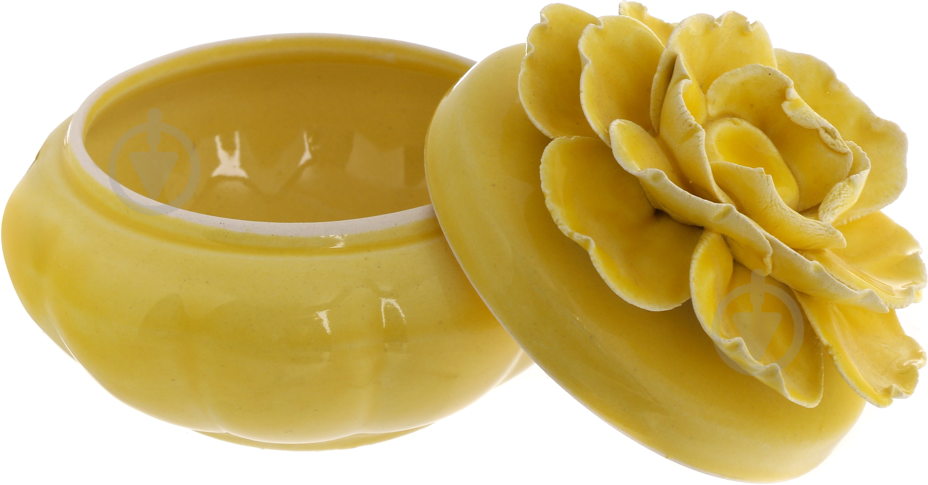 Шкатулка Пион желтая - фото 2