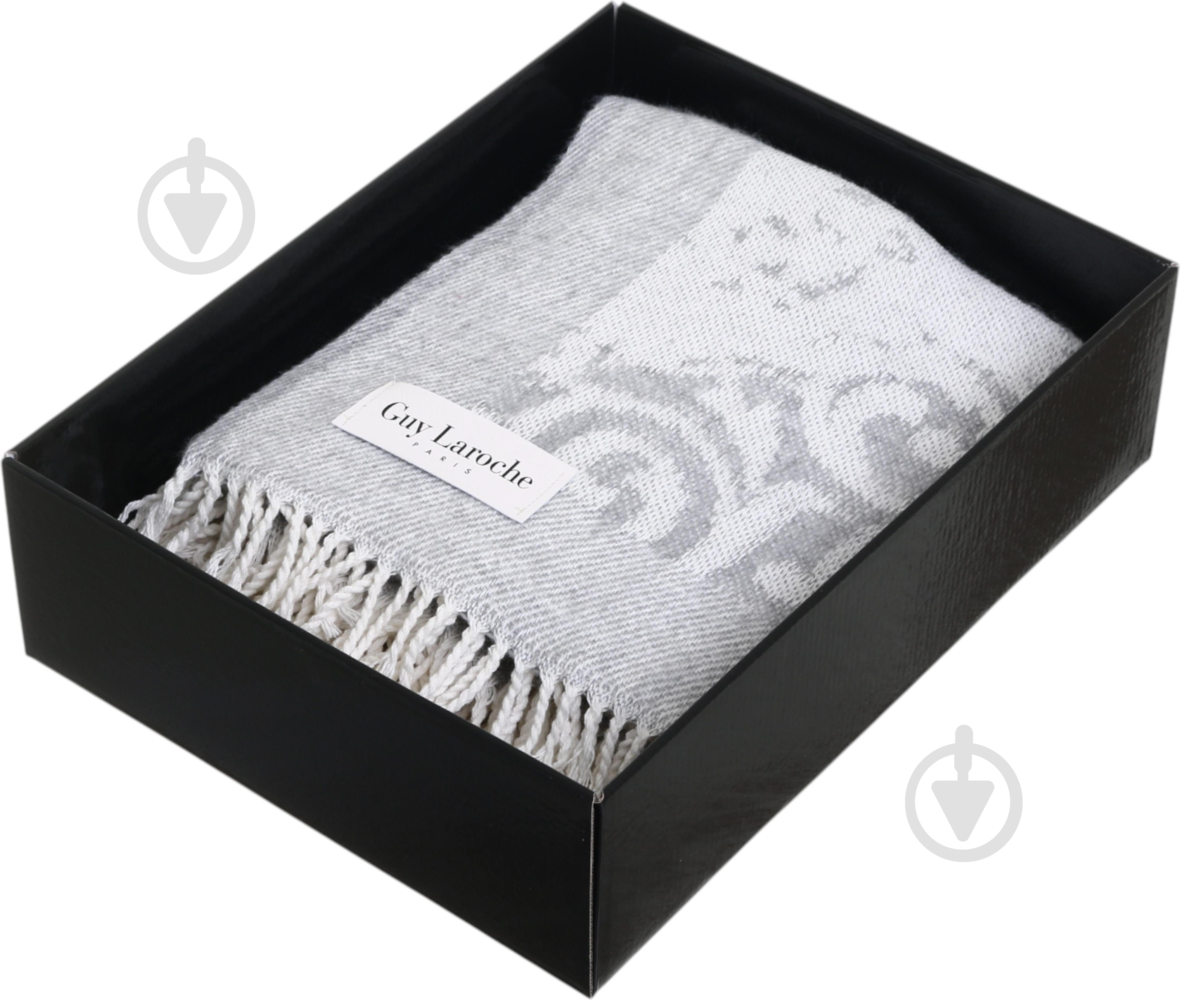 Плед Narbonne grey 130x170 см бело-серый Guy Laroche Paris - фото 4 Плед Narbonne grey 130x170 см бело-серый Guy Laroche Paris - фото 4