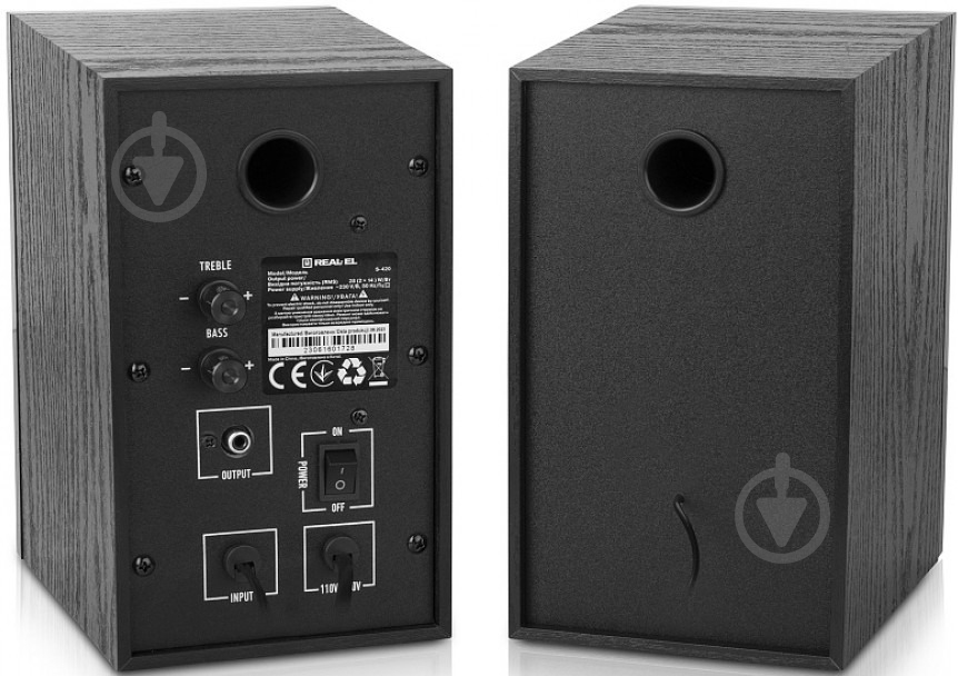Акустическая система Real-el S-420 2.0 black EL121200011 - фото 7