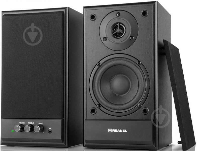 Акустична система Real-el S-305 2.0 black EL121200012 - фото 1