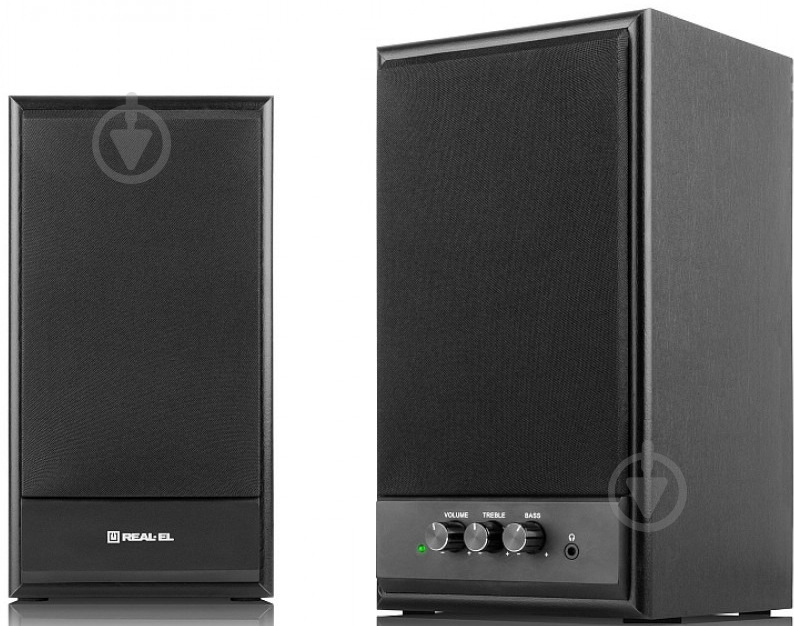 Акустична система Real-el S-305 2.0 black EL121200012 - фото 2