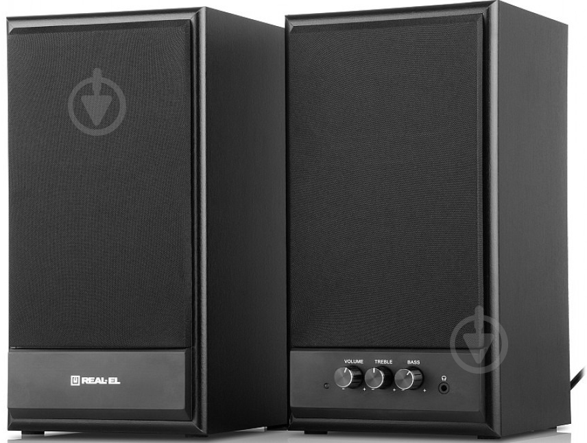 Акустична система Real-el S-305 2.0 black EL121200012 - фото 7