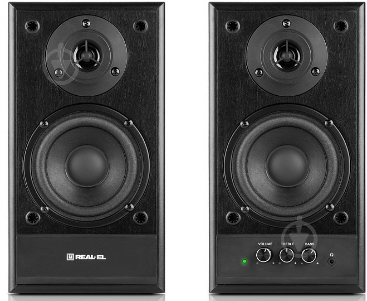 Акустична система Real-el S-305 2.0 black EL121200012 - фото 8