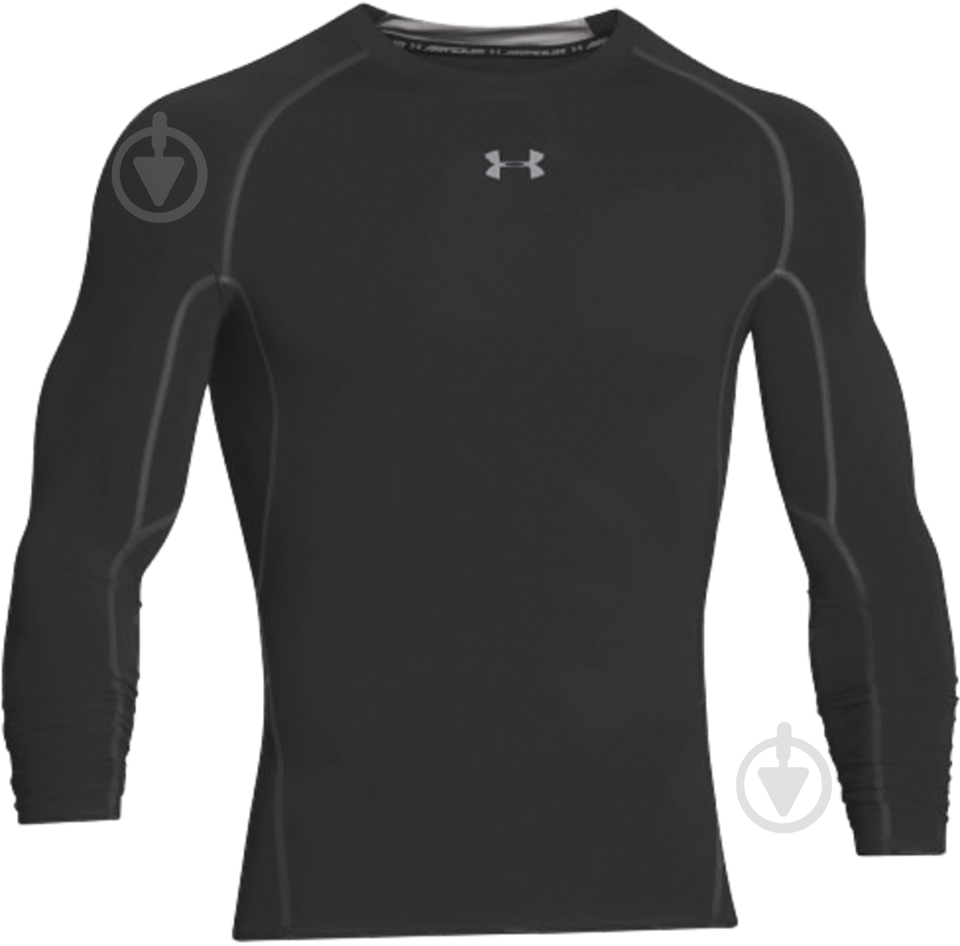 Футболка Under Armour UA HG ARMOUR LS 1257471-001 L чорний - фото 1