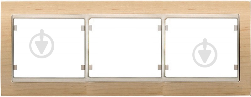 Рамка трехместная горизонтальная дуб G-22503-RAB - фото 1