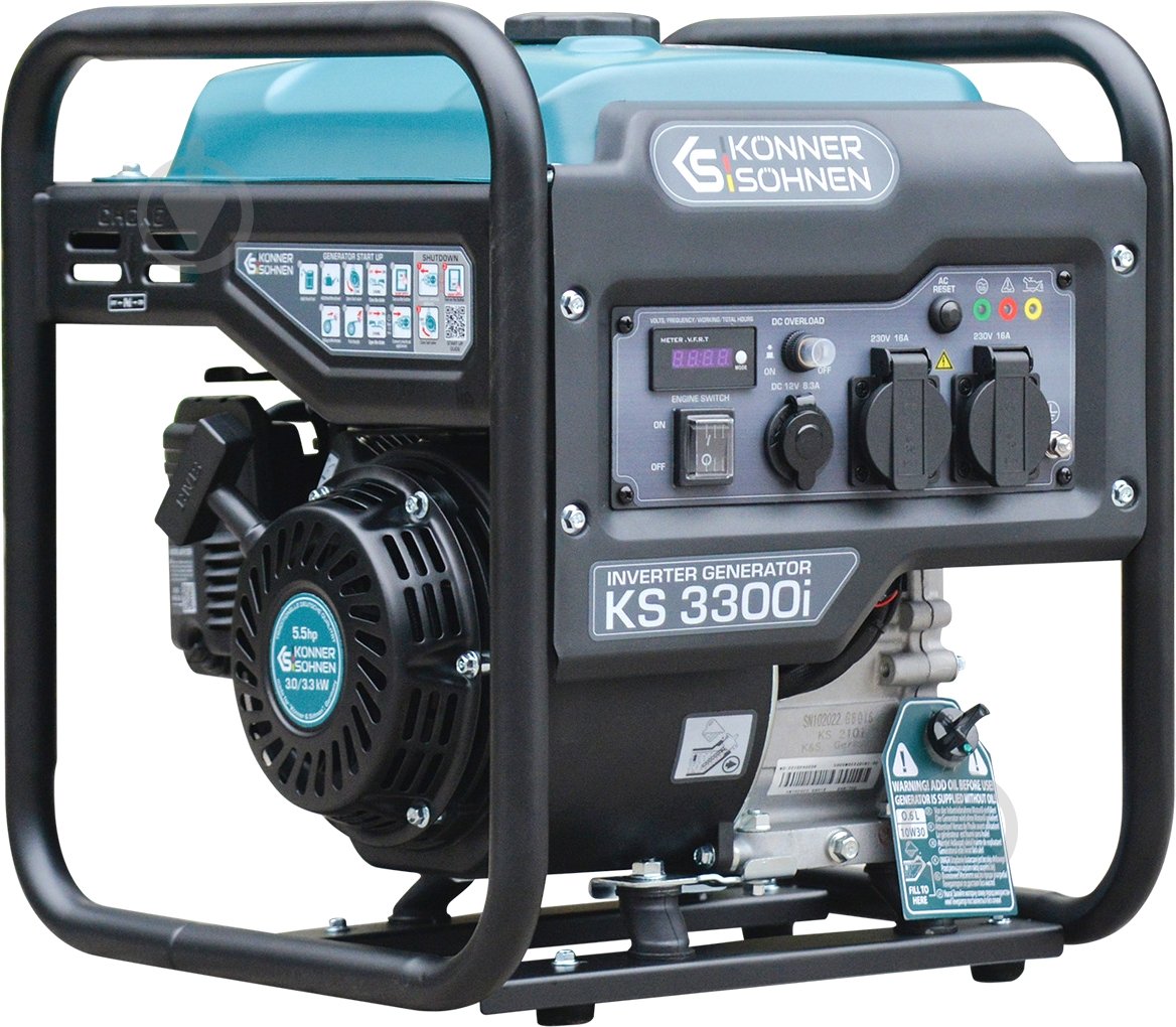 Генератор бензиновый Konner&Sohnen KS 3300i 3 кВт / 3,3 кВт 230 В KS 3300i - фото 9