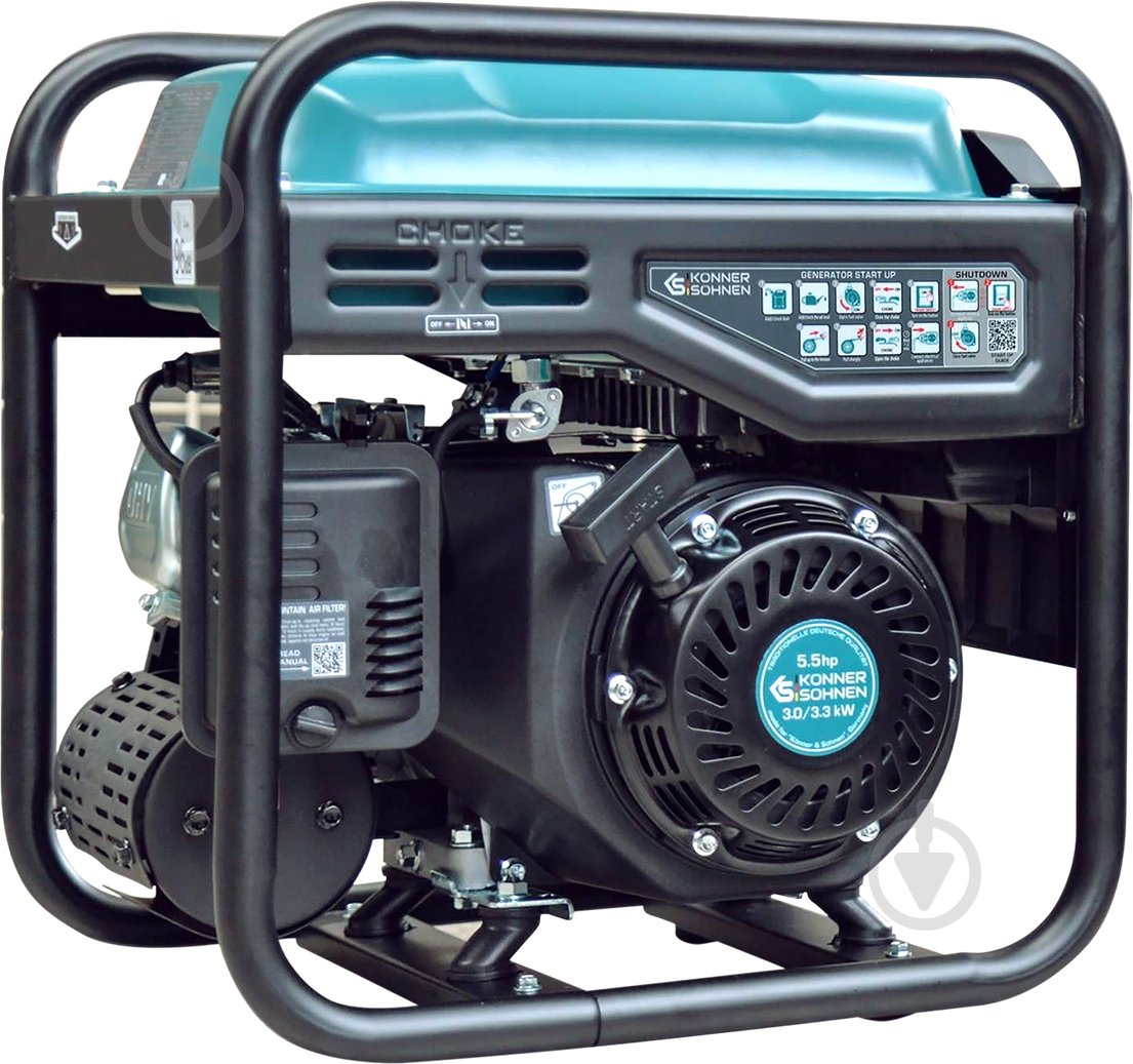 Генератор бензиновый Konner&Sohnen KS 3300i 3 кВт / 3,3 кВт 230 В KS 3300i - фото 7