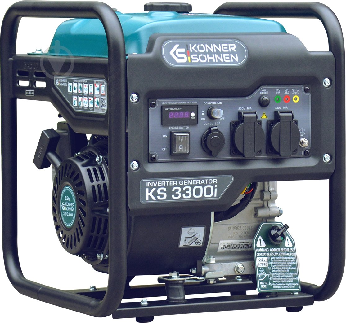 Генератор бензиновый Konner&Sohnen KS 3300i 3 кВт / 3,3 кВт 230 В KS 3300i - фото 2
