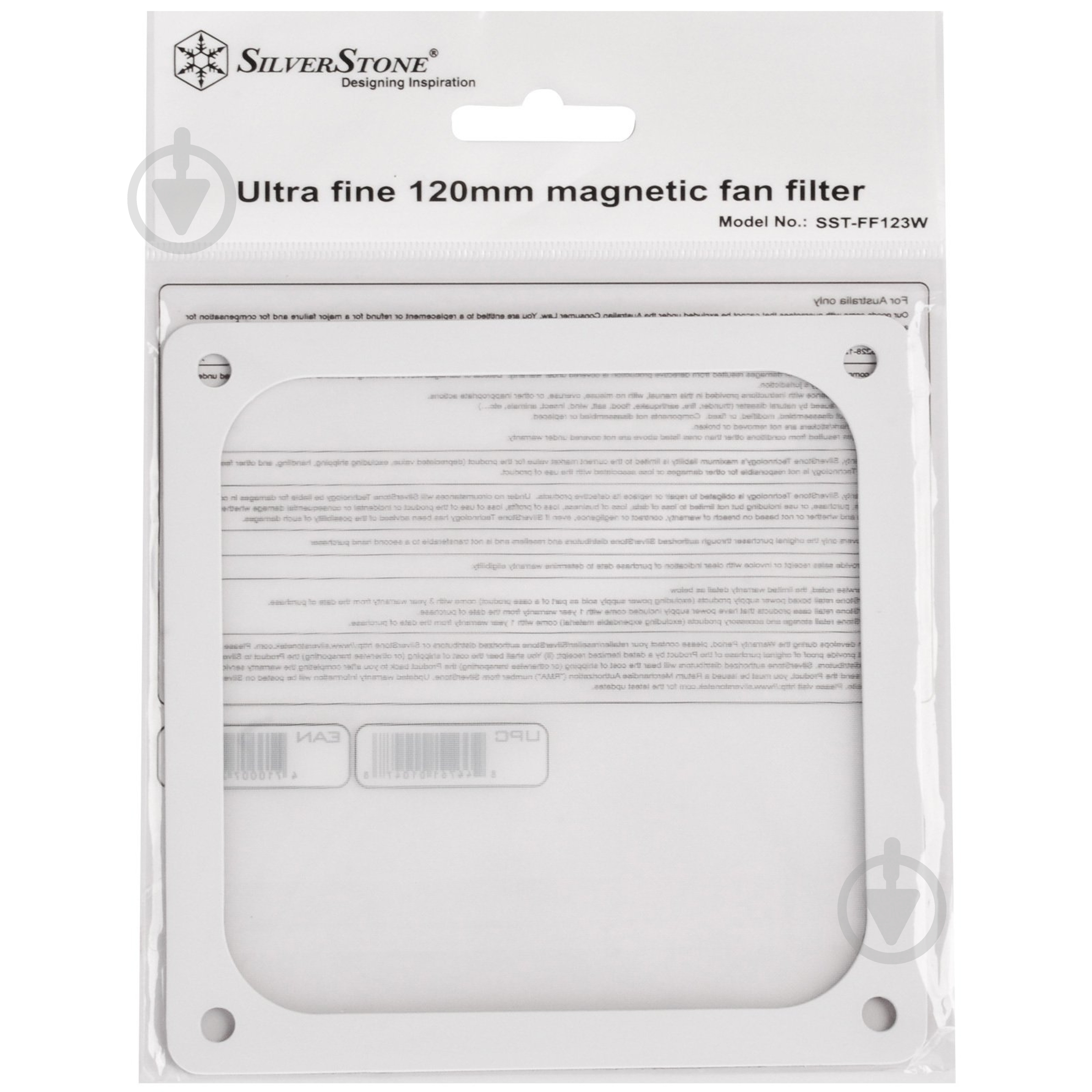 Фильтр для вентилятора SilverStone магнитный SST-FF123W - фото 3
