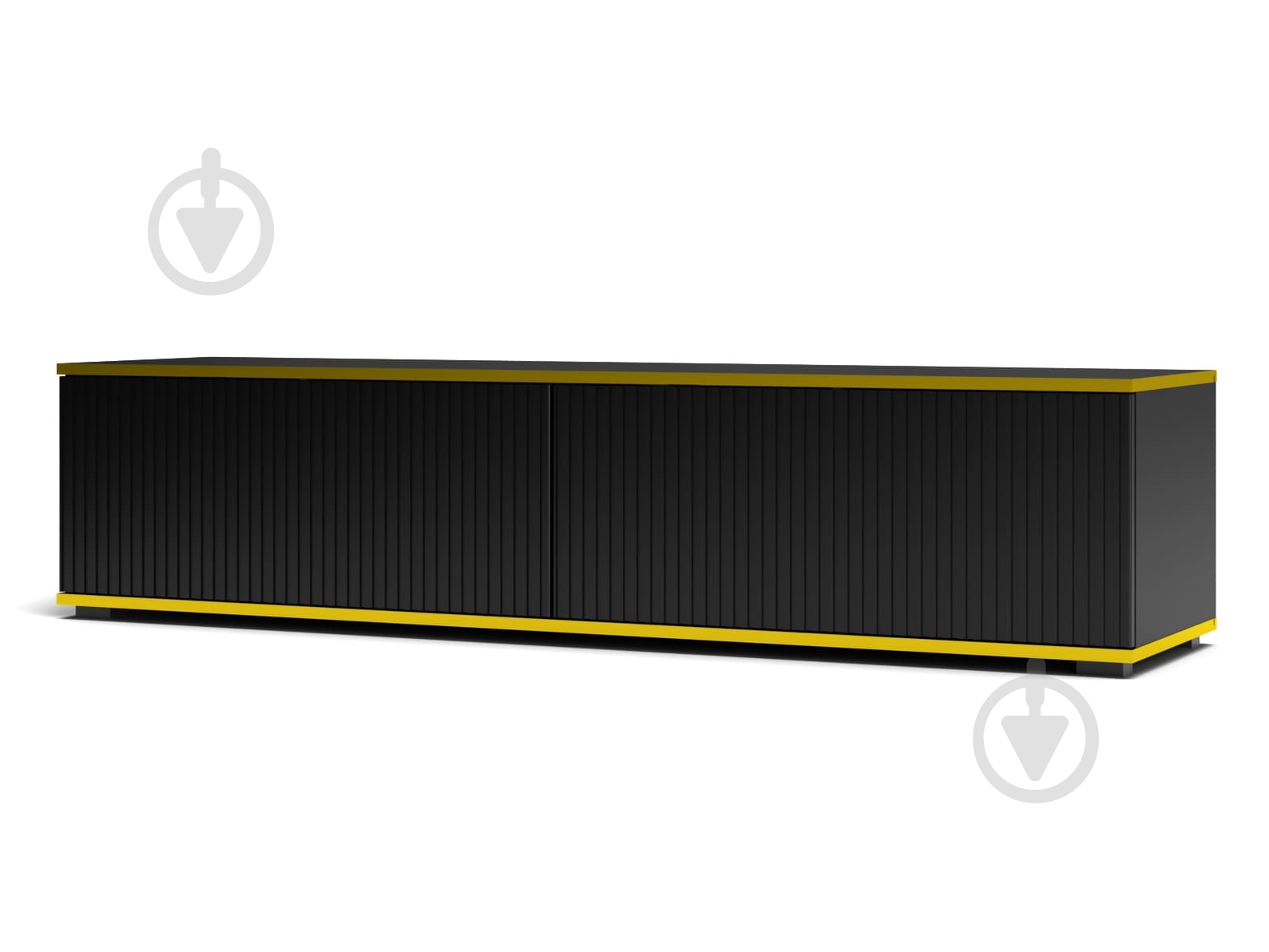 Тумба під ТВ Infinity LUX 1600x350x400 мм чорний - фото 1 Тумба під ТВ Infinity LUX 1600x350x400 мм чорний - фото 1