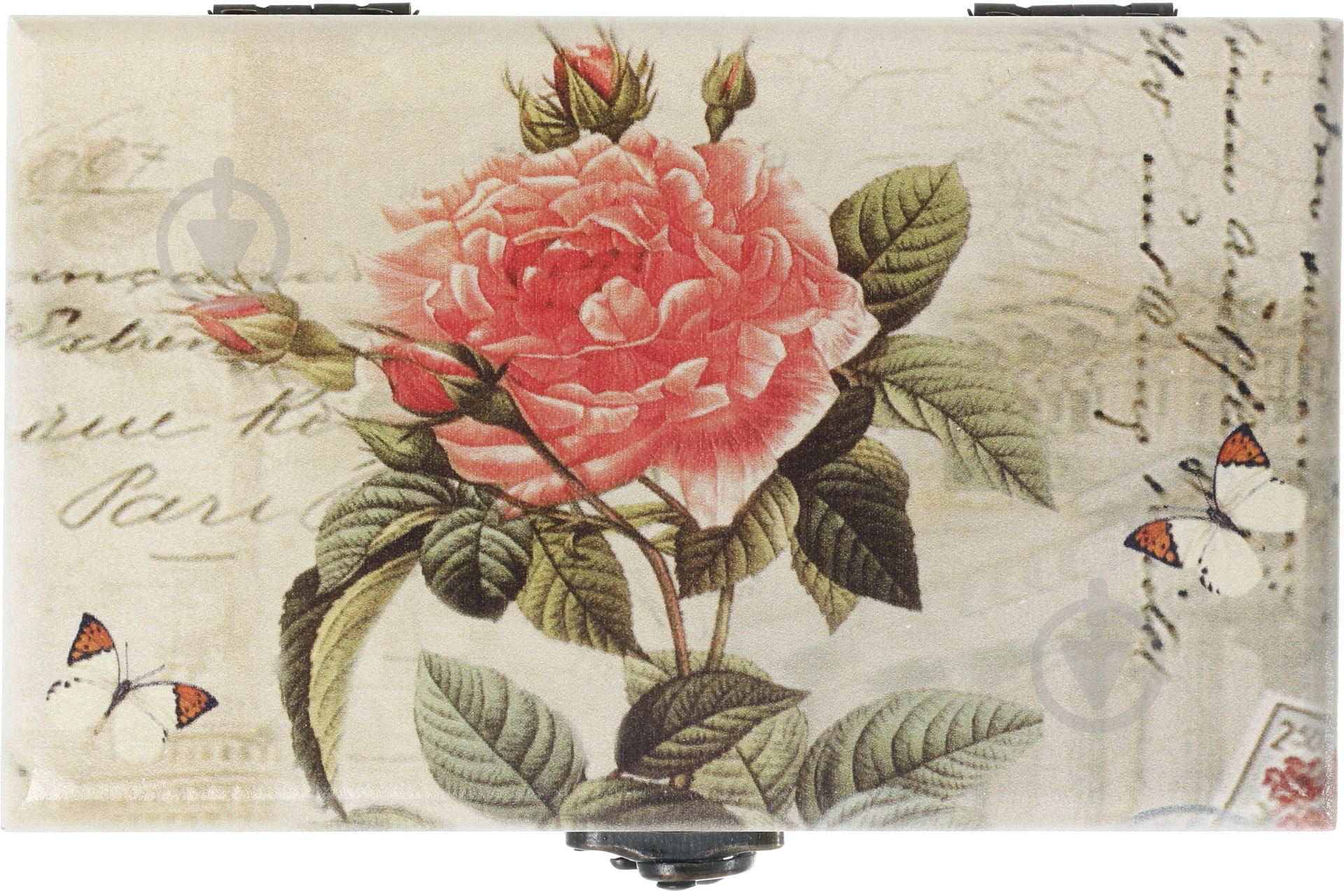 Шкатулка Роза с бабочками SA-2796 - фото 3