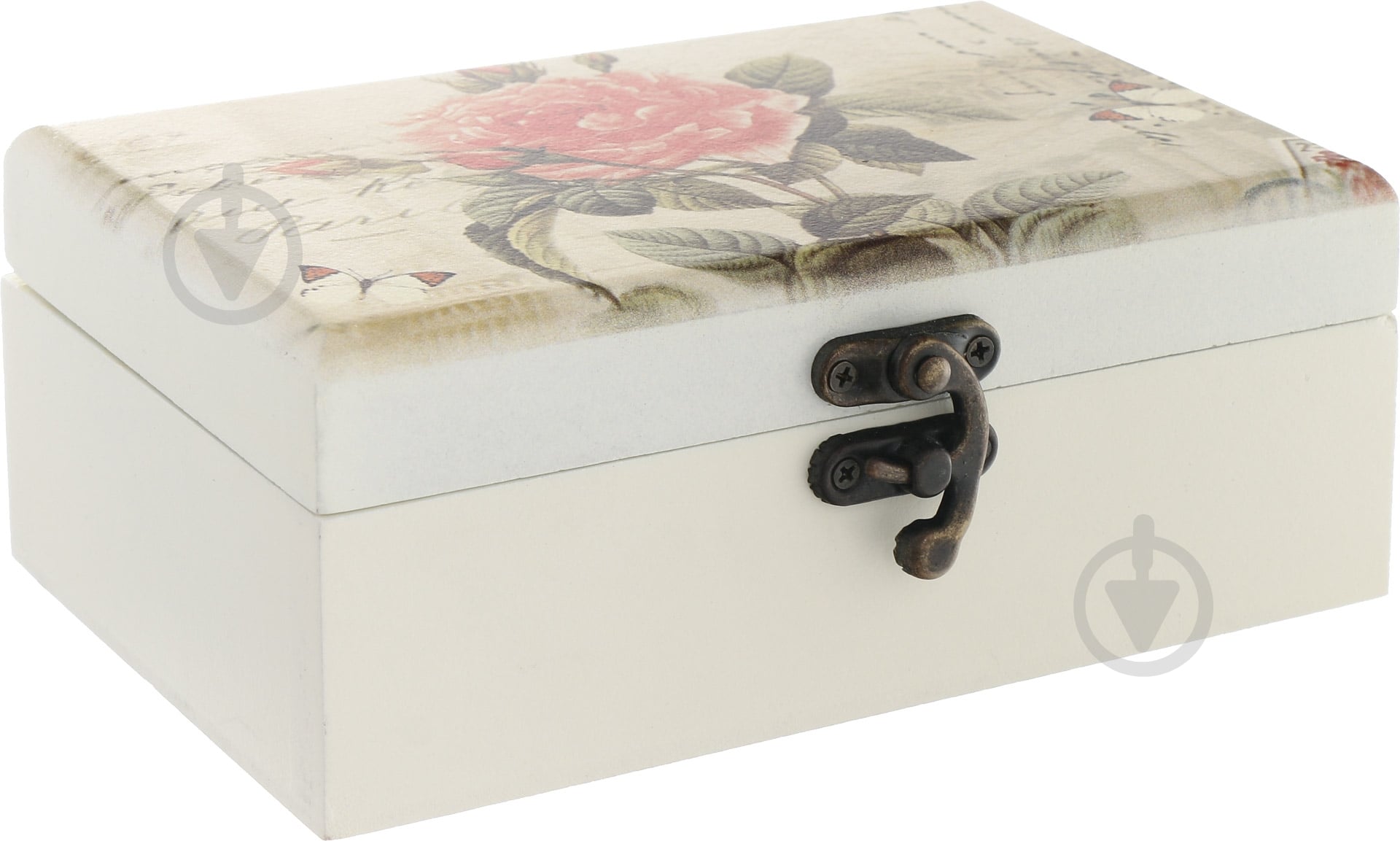 Шкатулка Роза с бабочками SA-2796 - фото 1