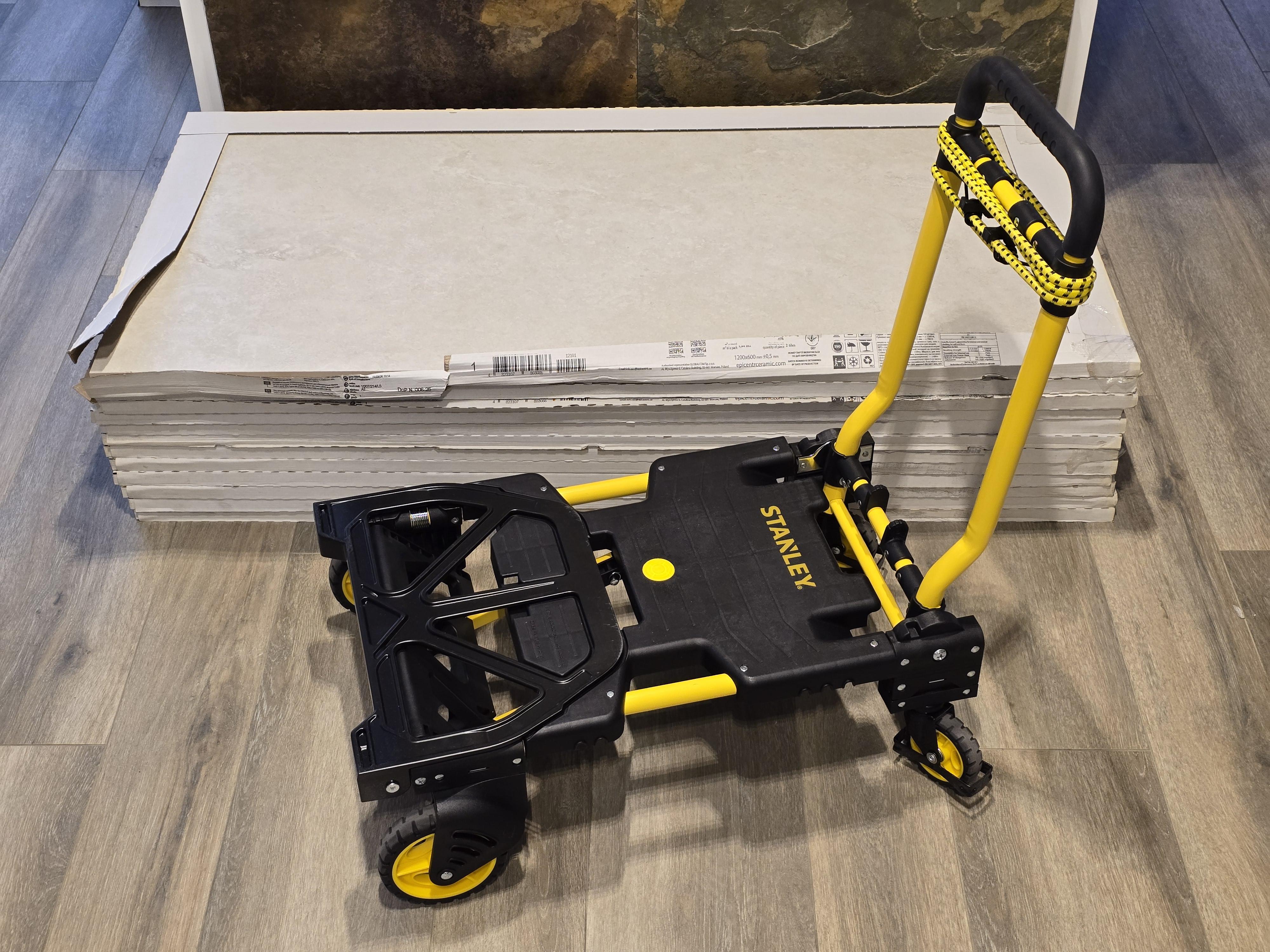 Тележка складская Stanley SXWT-FT585 в реальных условиях использования от пользователя Олег.