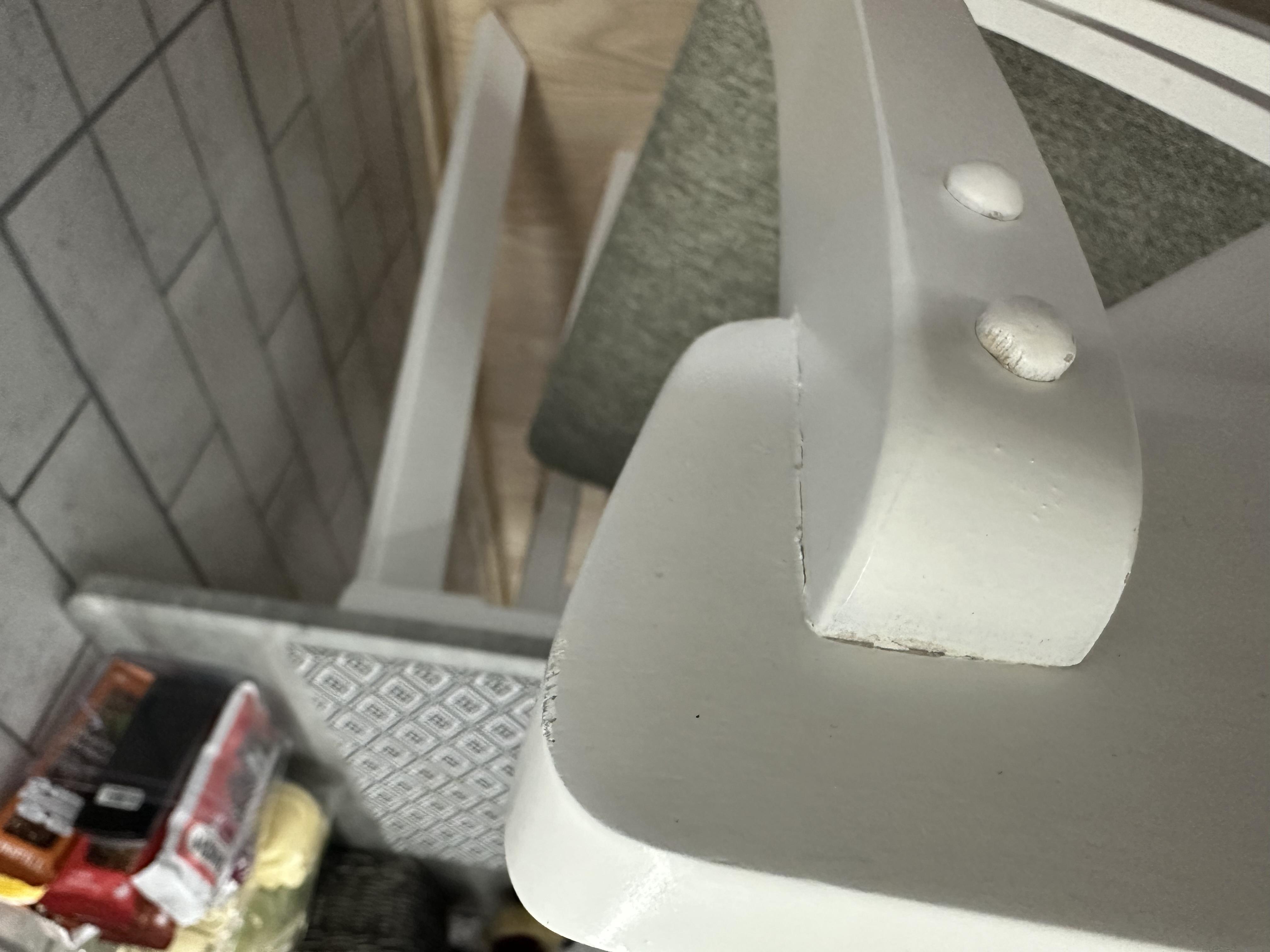 Стул обеденный Кристин серый / белый в реальных условиях использования от пользователя Марія.