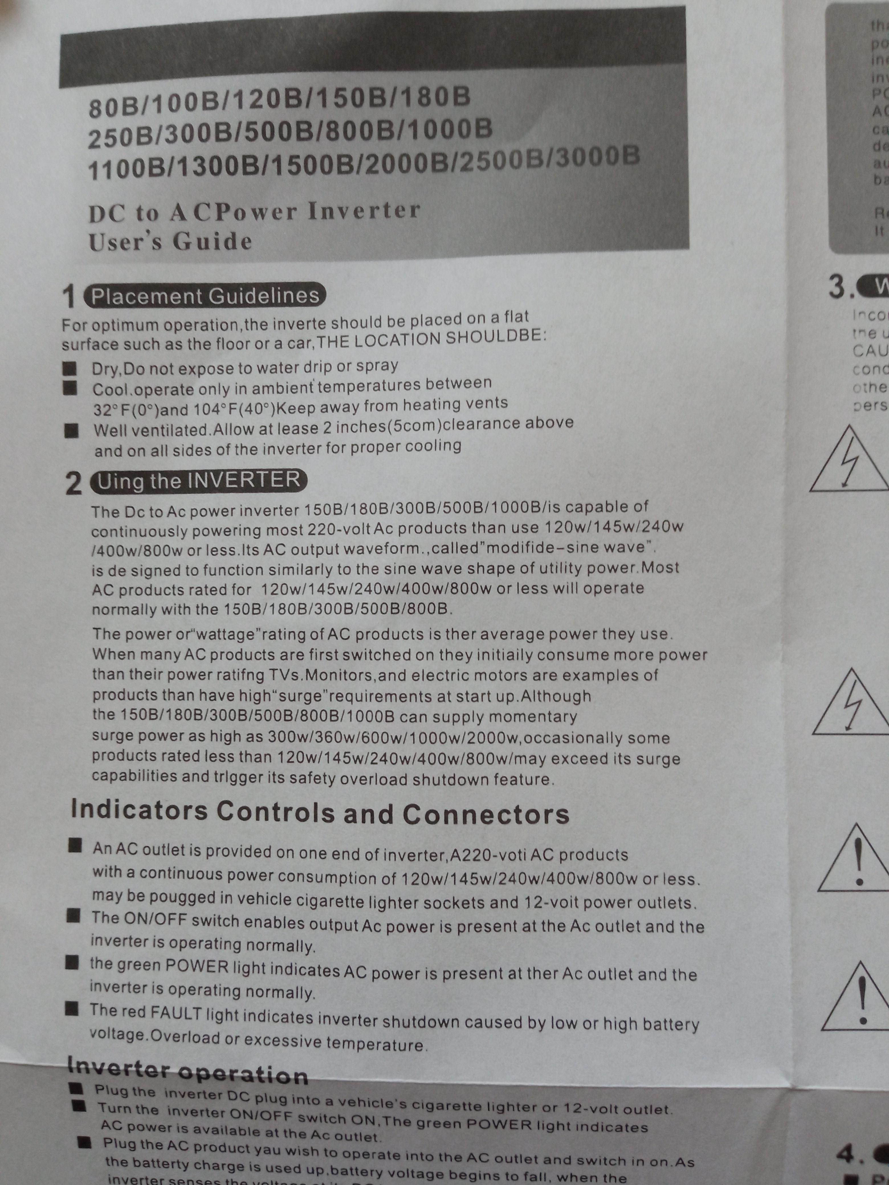 Фото: Інвертор автомобільний UKC UPS-1800A з функцією заряджання АКБ 12V-220V 1800 Вт, надіслане користувачем Олександр Інвертор автомобільний UKC UPS-1800A з функцією заряджання АКБ 12V-220V 1800 Вт у реальних умовах використання від користувача Олександр.