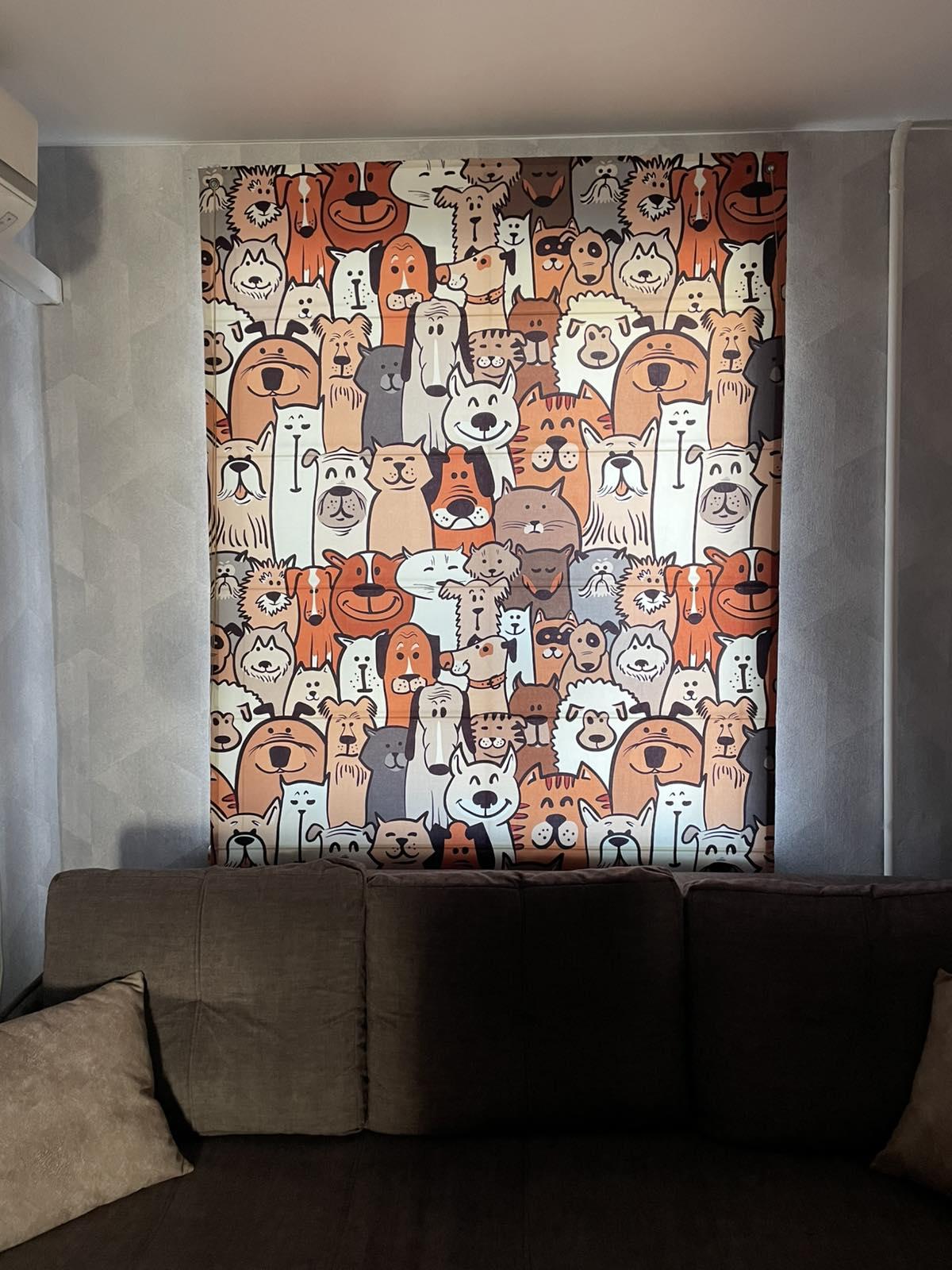 Римская штора система Classic InHt Детский Принт 04-71 Собачки 130х170 см Разноцветный (13989) в реальных условиях использования от покупателя Ілона.