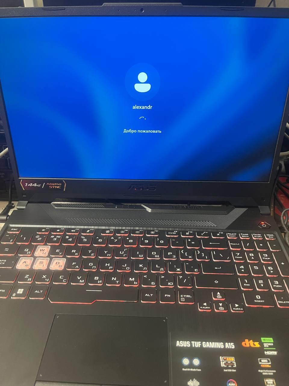 Ноутбук Asus TUF Gaming A15 FA506NCR 15,6" (90NR0JV7-M002L0) graphite black у реальних умовах використання від користувача Александр.