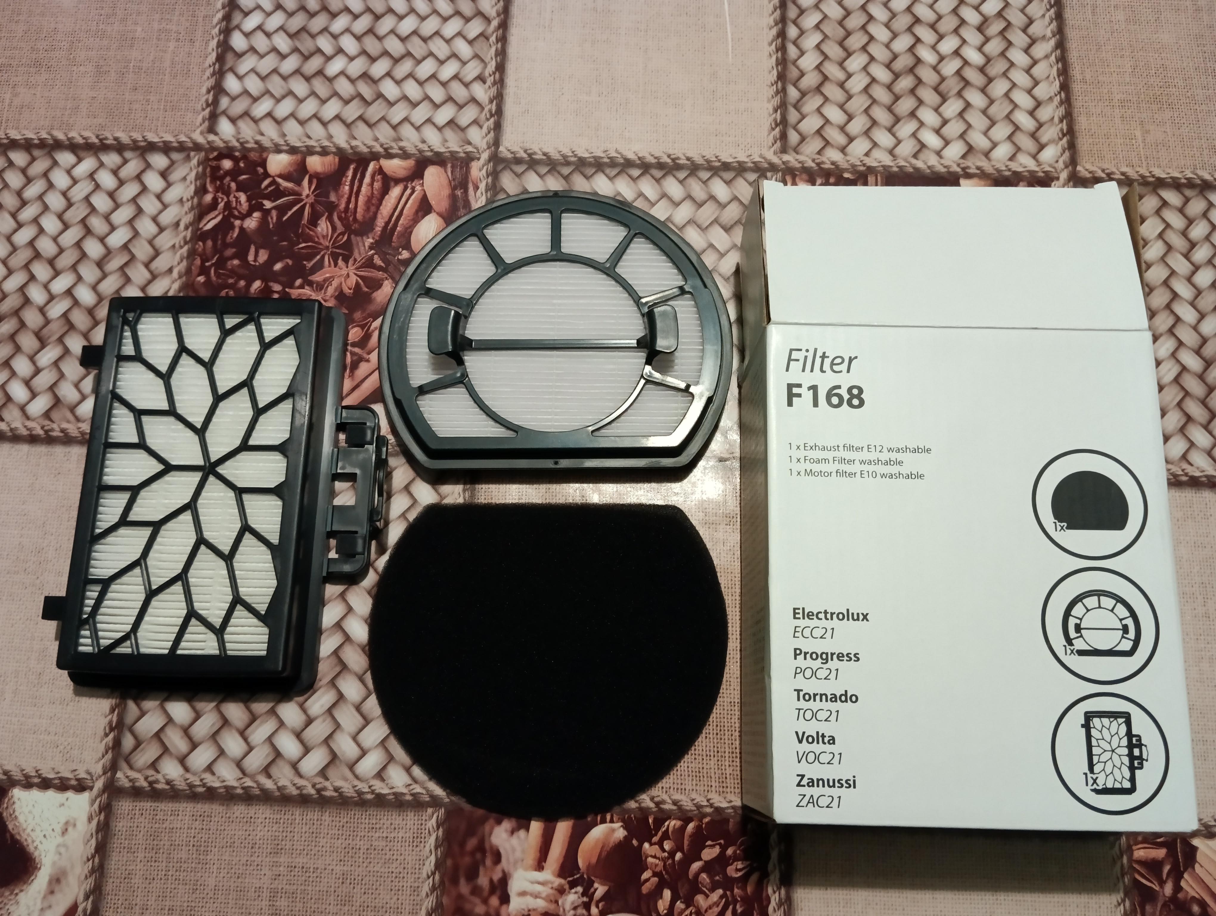 Набор фильтров Electrolux F168 в реальных условиях использования от покупателя Андрій.