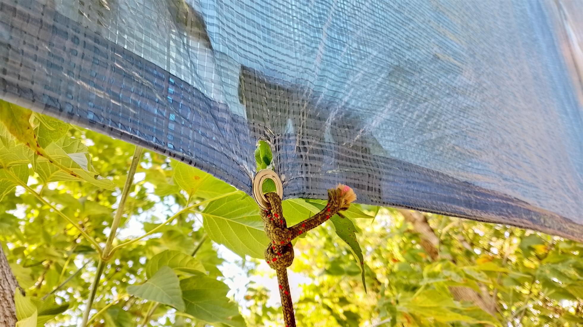 Тент универсальный AGREEN 45 гр/м.кв, 5м х 6м синий S1115 Синий в реальных условиях использования от покупателя Олександр.