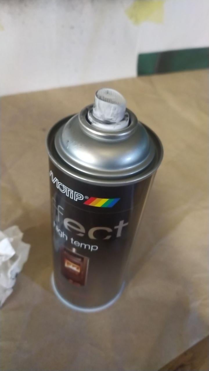 Краска аэрозольная Motip темно-антрацитовый 400 мл в реальных условиях использования от покупателя Марина.