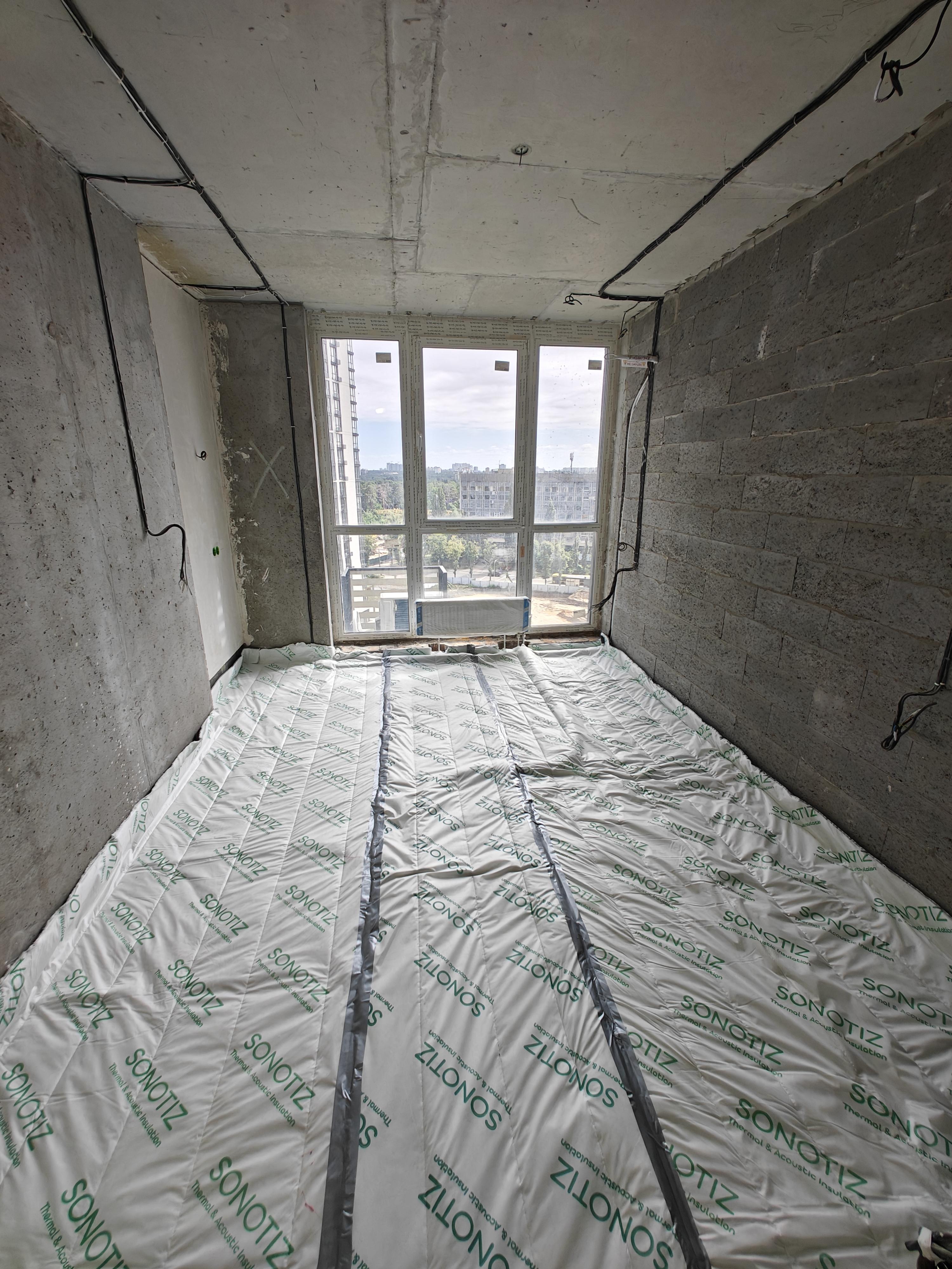 Звукоізоляція стін підлоги та стелі ТермоЗвукоІзол Sonotiz Стандарт 12 мм у реальних умовах використання від користувача Сергей.