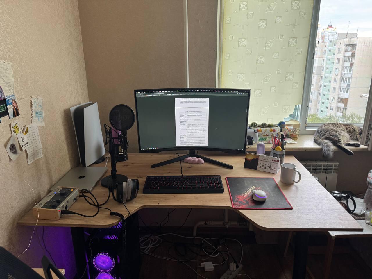 Стол компьютерный Квест 1500x900x745 мм Дуб Артизан в реальных условиях использования от покупателя Ірина.