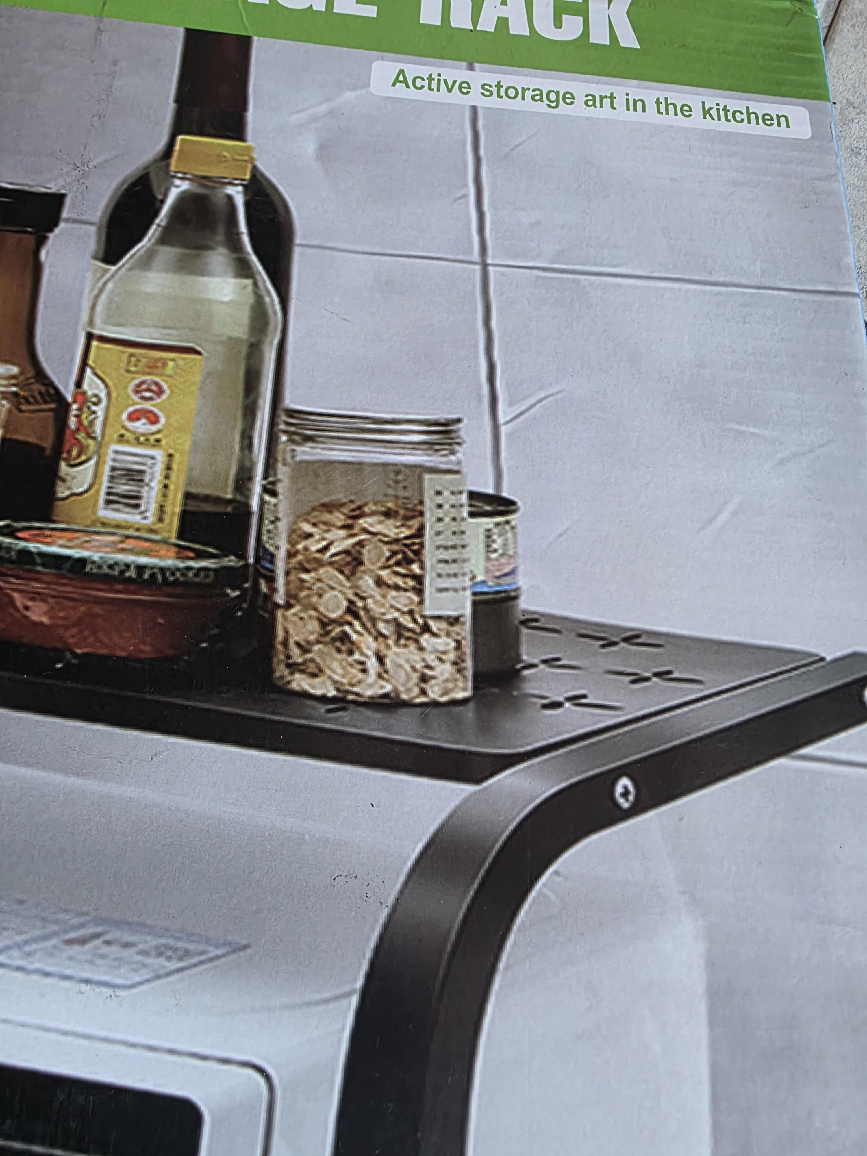 Фото: Полиця-органайзер для мікрохвильової печі настільна (400936), надіслане покупцем Анна-Марія Полиця-органайзер для мікрохвильової печі настільна (400936) у реальних умовах використання від покупця Анна-Марія.