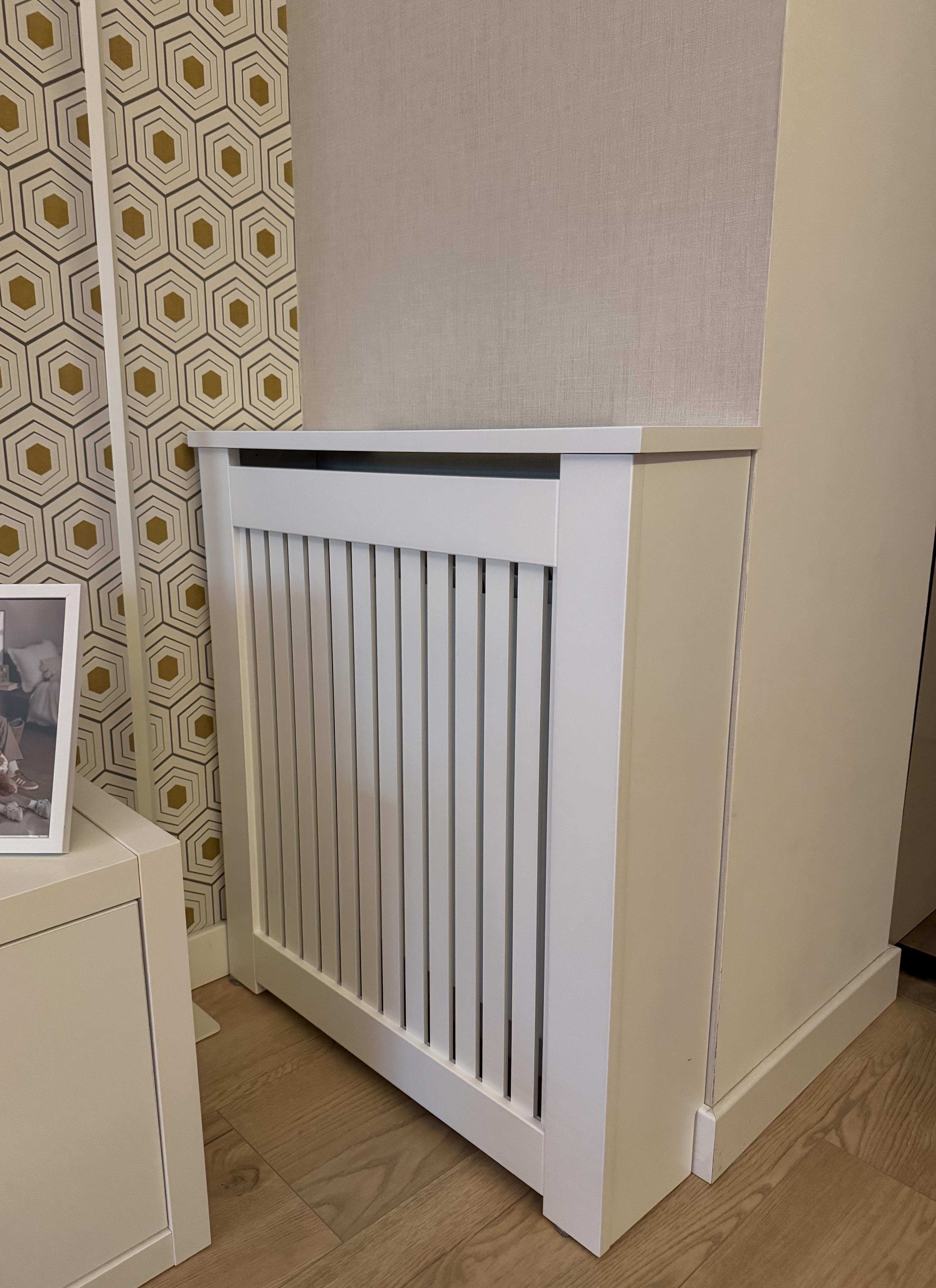 Экран декоративный короб на батарею отопления R145-K70 Белый в реальных условиях использования от покупателя Наталія.