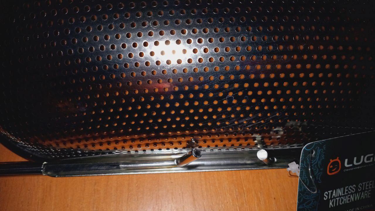 Дуршлаг-сито на раковину для мытья продуктов 34х23,5х9 см (HP-19-17) в реальных условиях использования от пользователя Соня.