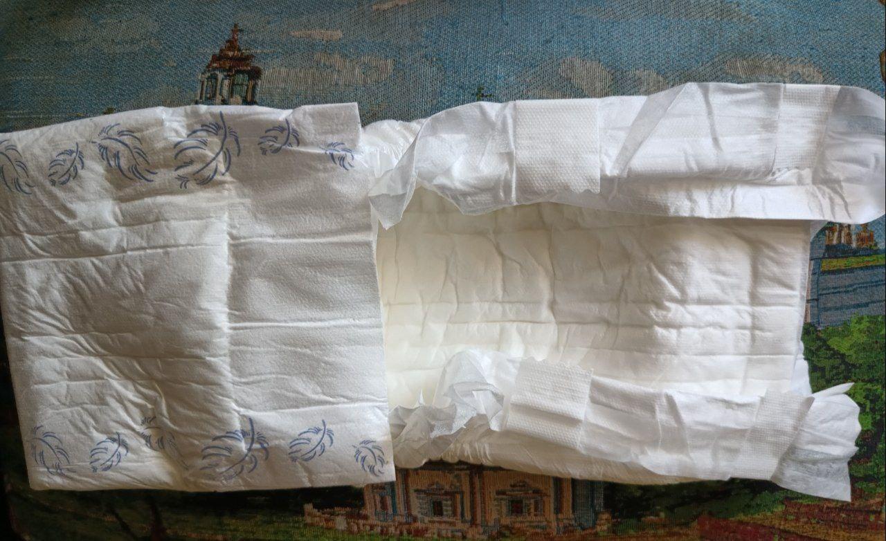 Фото: Підгузки для дорослих EVA Optima Hospital Super plus M, надіслане покупцем Наталя Підгузки для дорослих EVA Optima Hospital Super plus M у реальних умовах використання від покупця Наталя.