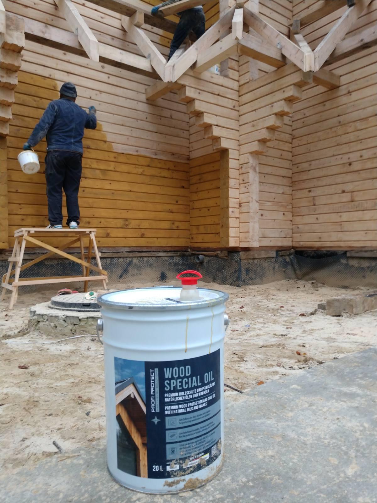 Масло для террас ProfiProtect Wood Special Oil с воском 0,75 л Prairie-Wheat-eiche (20757475) в реальных условиях использования от пользователя Андрій.