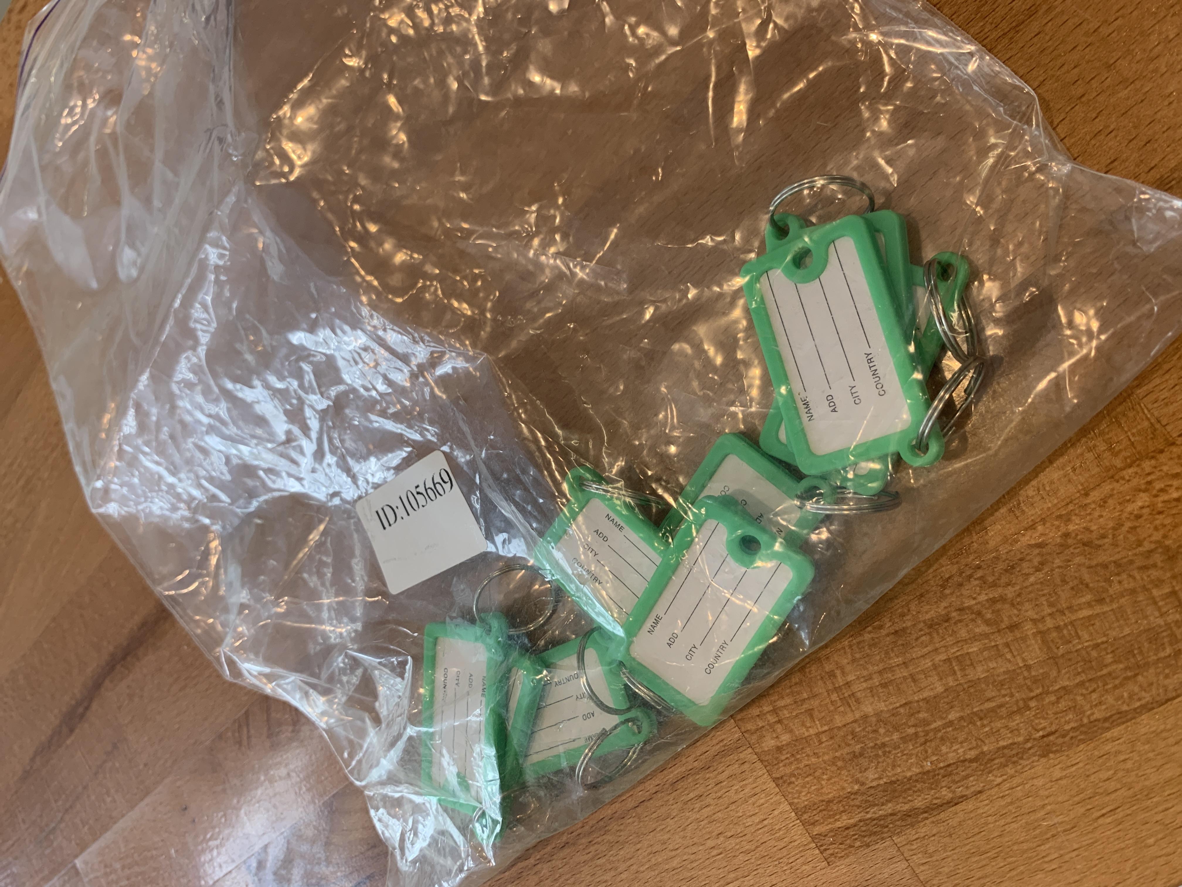 Брелок-бирка для ключей GDragon Home с надписью пластик 10 шт. Синий (98_2_10_2) в реальных условиях использования от покупателя Валерія.