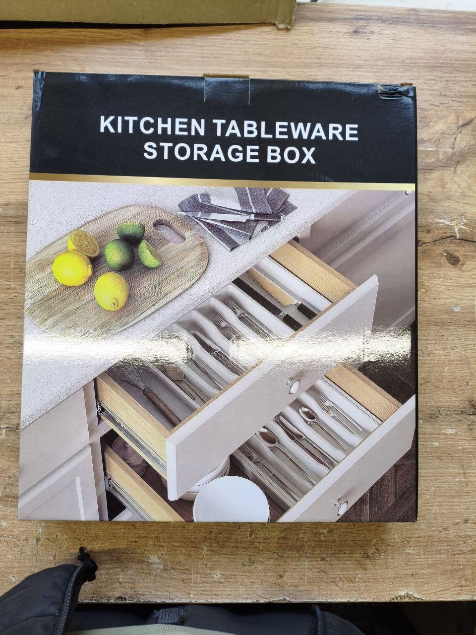 Кухонный лоток-подставка для столовых приборов и принадлежностей (20565413) в реальных условиях использования от покупателя Олексин Жанна.