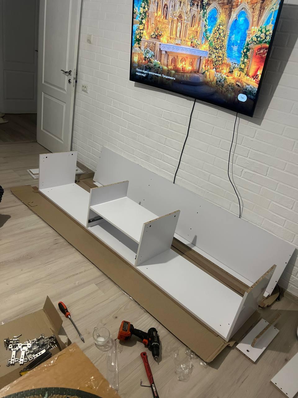 Тумба под ТВ Лиза нимфея альба в реальных условиях использования от пользователя Володимир.