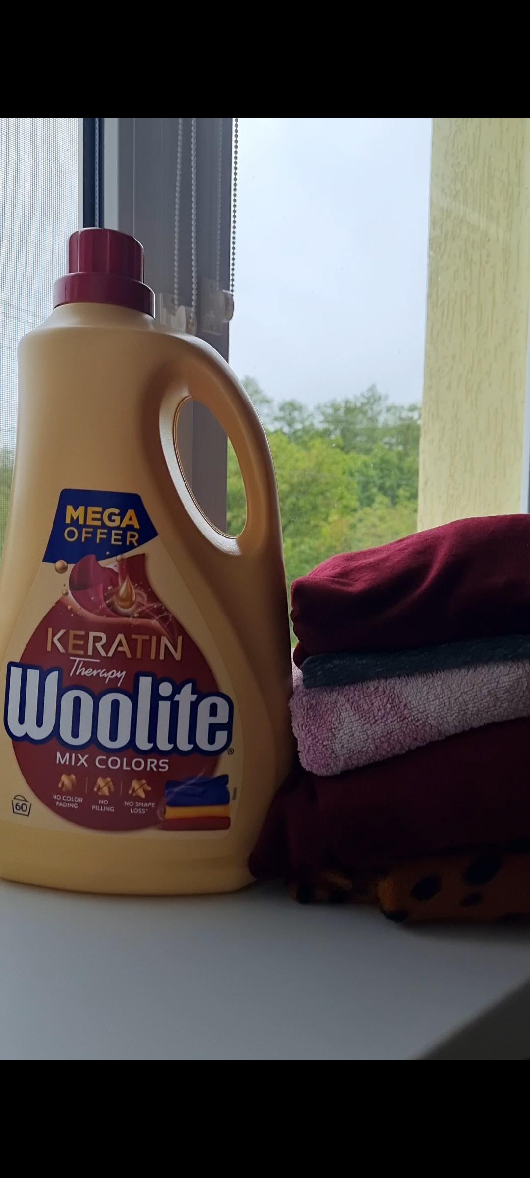 Гель для машинного та ручного прання Woolite для кольорових тканин з кератином 3,6 л у реальних умовах використання від користувача Марта.