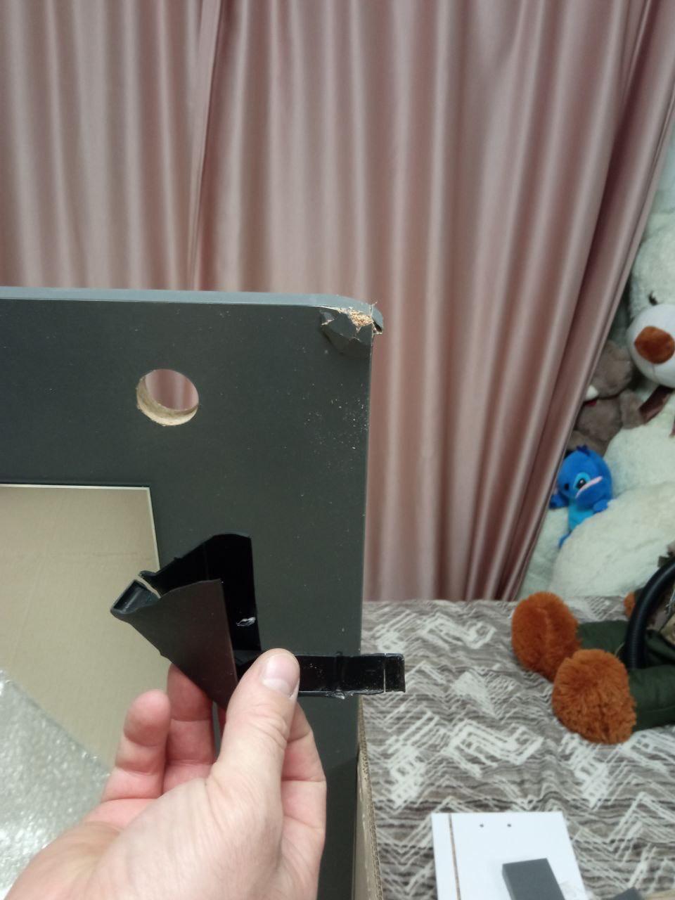 Туалетный столик с подсветкой ТЗ-Лайт Дабл 1600х1200х400 мм Антрацит/Белый в реальных условиях использования от покупателя Лукова Анастасія.