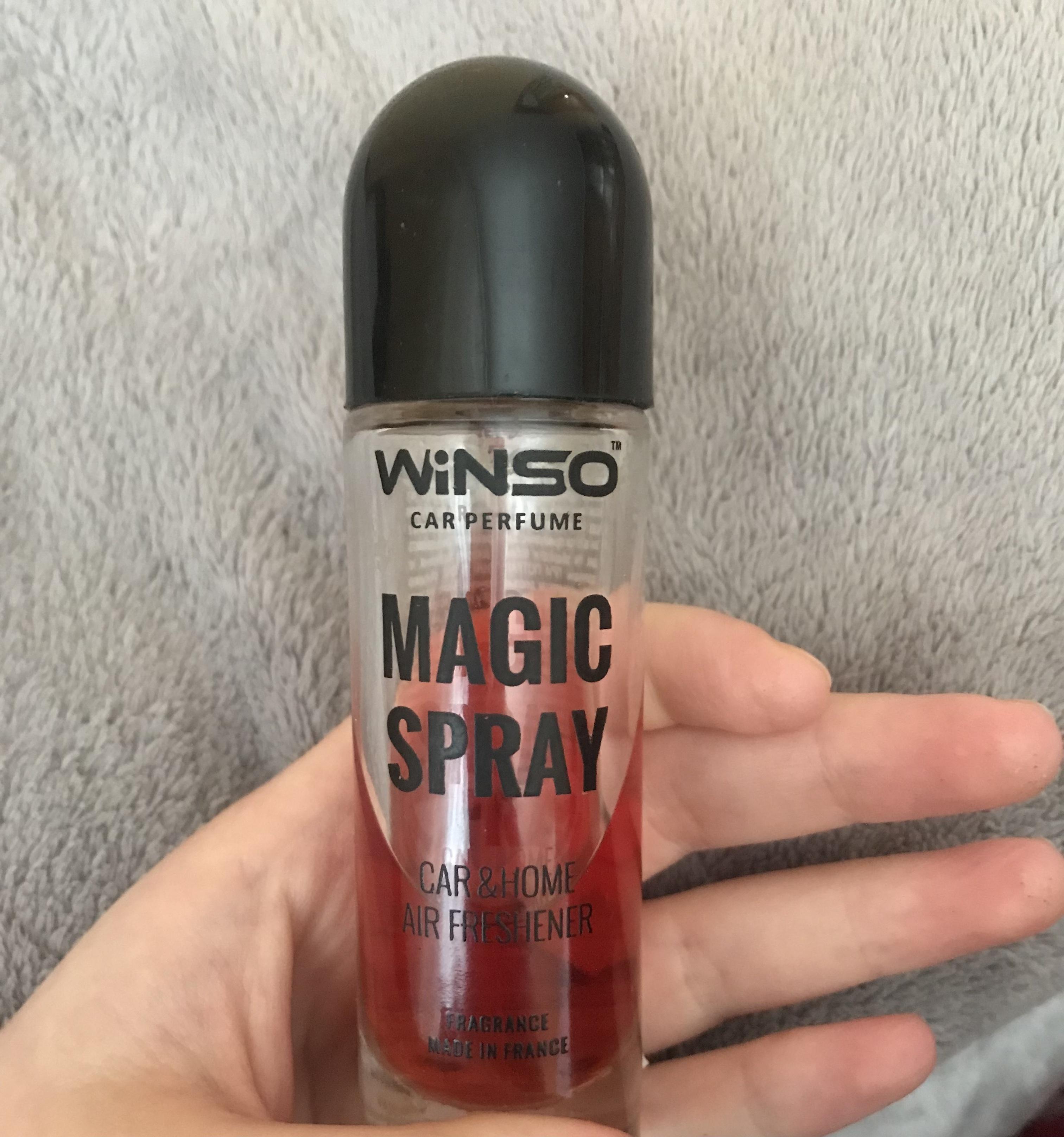 Ароматизатор спрей WINSO Magic Cherry 30 мл в реальных условиях использования от пользователя Надія.