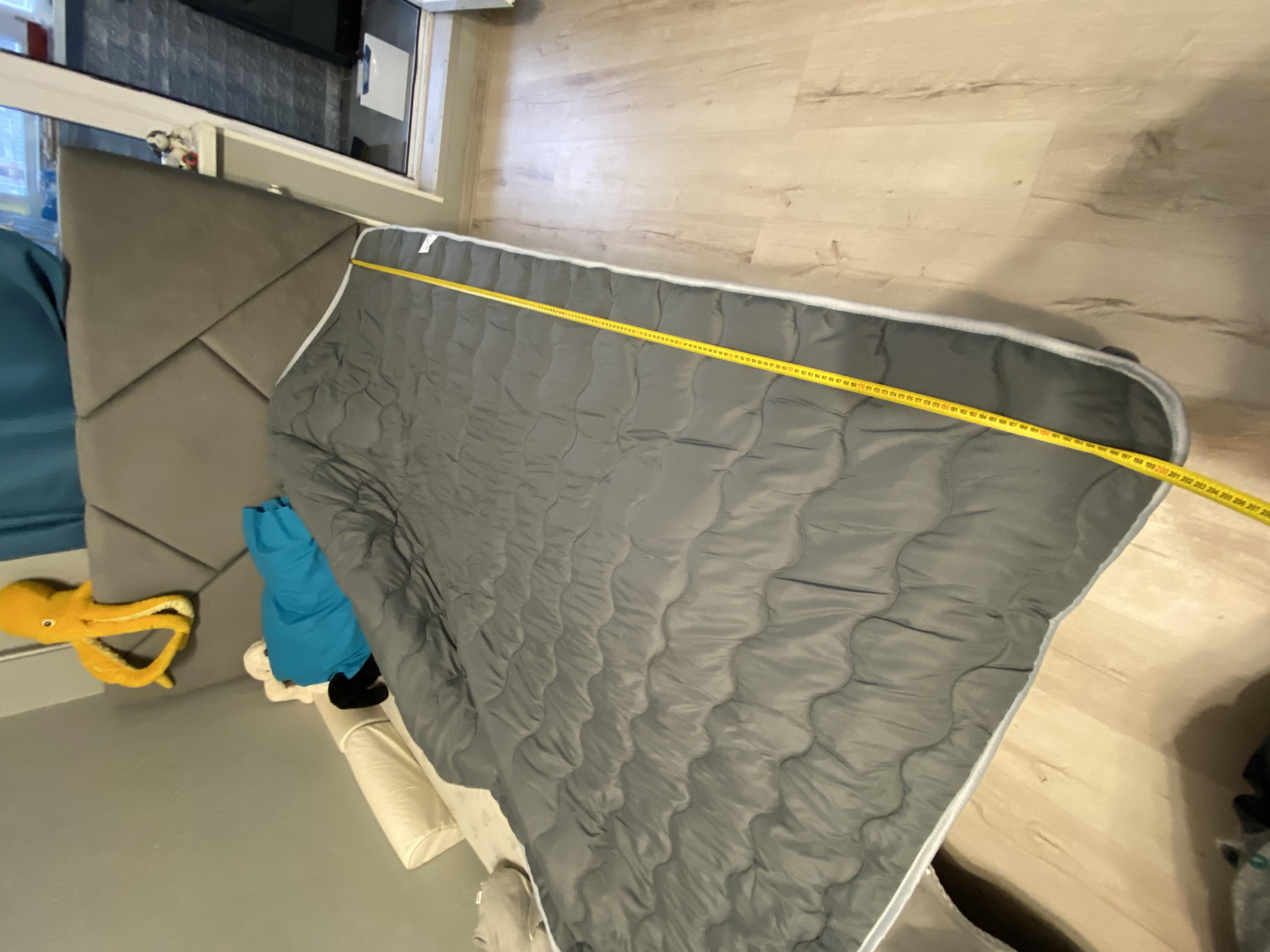 Одеяло Le Duo Colore 155x215 см Luna серый графит в реальных условиях использования от покупателя Аві.