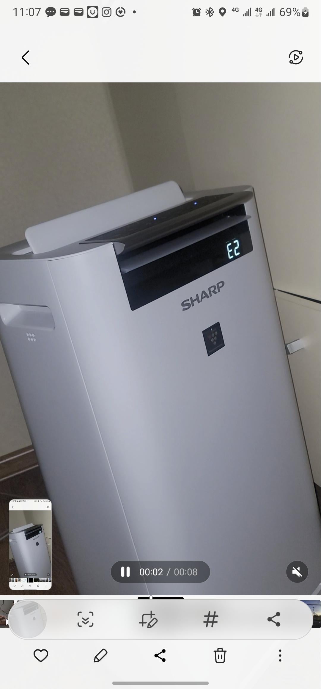 Фото: Увлажнитель-очиститель воздуха Sharp UA-HG40E-L, отправлено пользователем Олег Увлажнитель-очиститель воздуха Sharp UA-HG40E-L в реальных условиях использования от пользователя Олег.