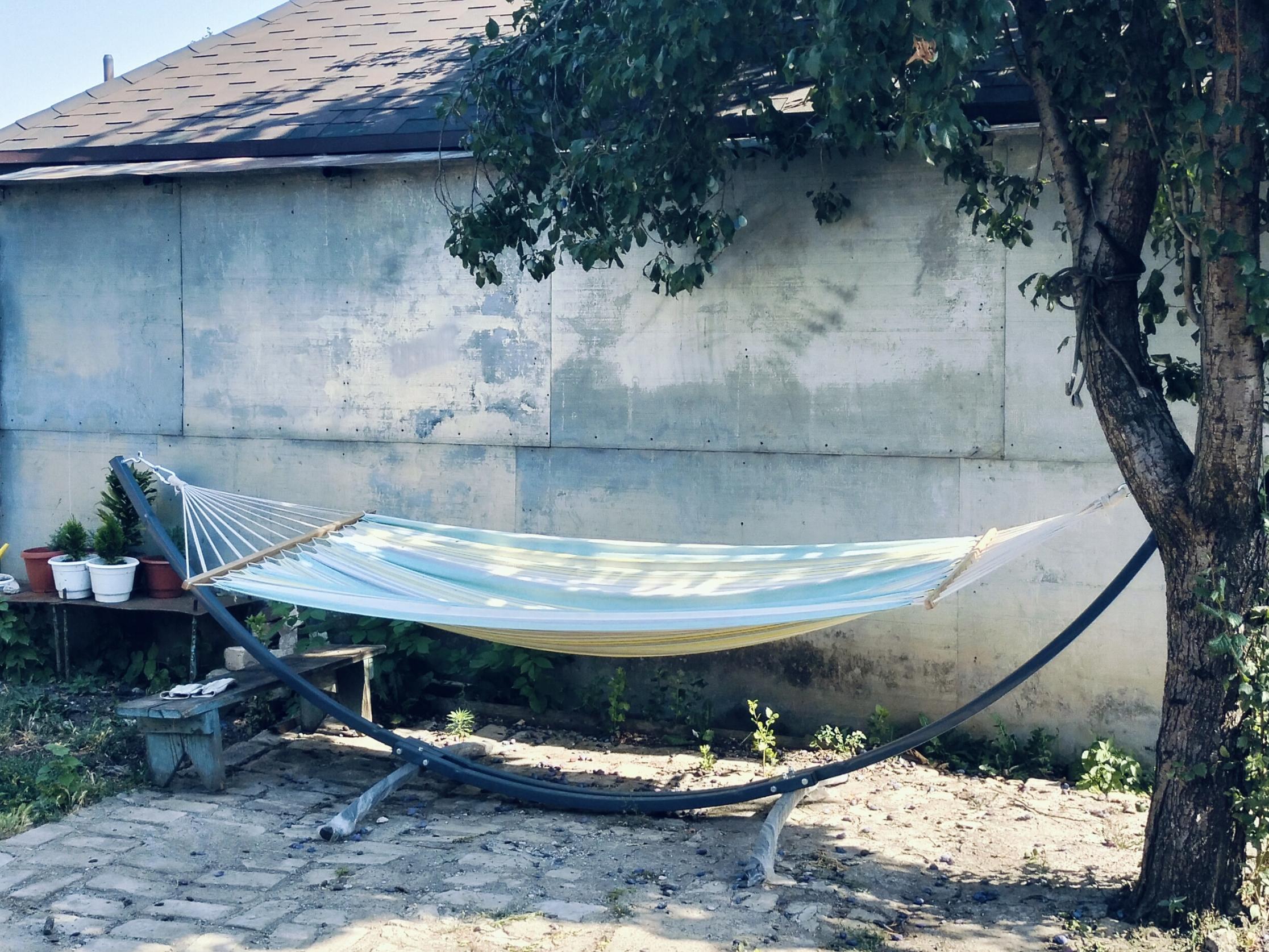 Стойка для гамака WCG металлическая (WCGR-1) в реальных условиях использования от покупателя Ірина.