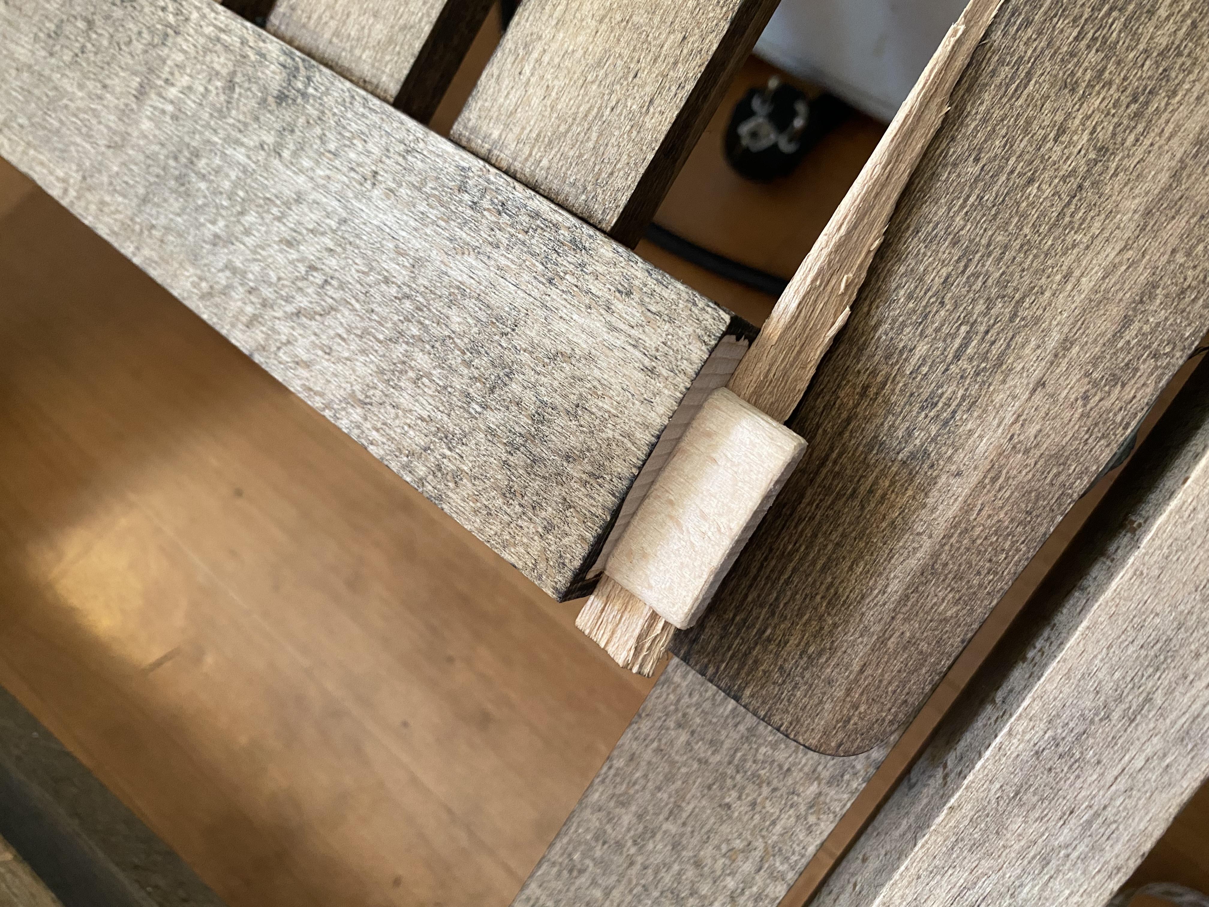 Стул деревянный раскладной 8427 бук в реальных условиях использования от покупателя Олена.