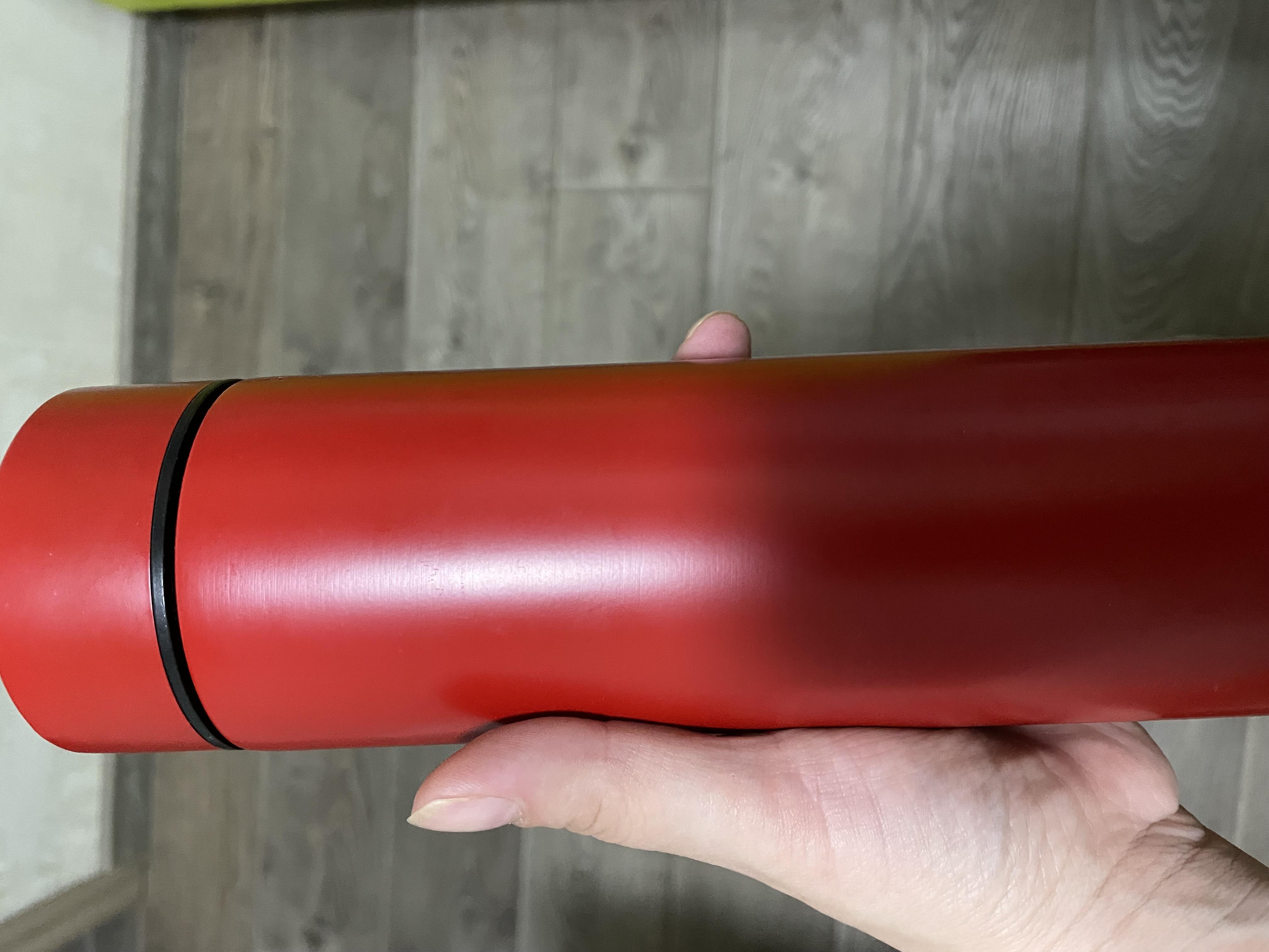 Термос SmartCup з LCD індикатором температури 500 мл Червоний (700256277) у реальних умовах використання від покупця Наталія.