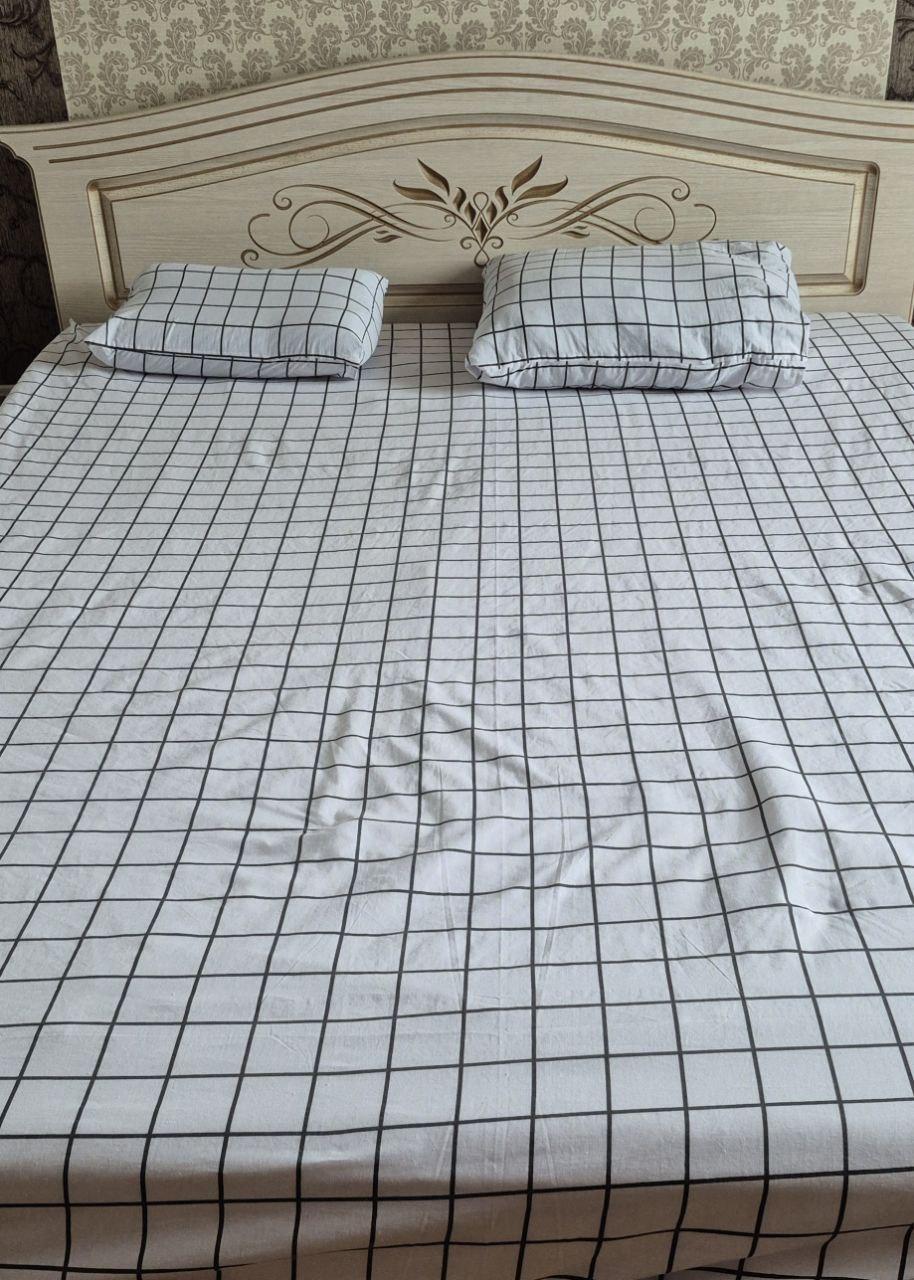 Фото: Простирадло на резинці Текстилія бязь 160х200 см Білий в клітинку (01011613), надіслане покупцем Наталія Простирадло на резинці Текстилія бязь 160х200 см Білий в клітинку (01011613) у реальних умовах використання від покупця Наталія.