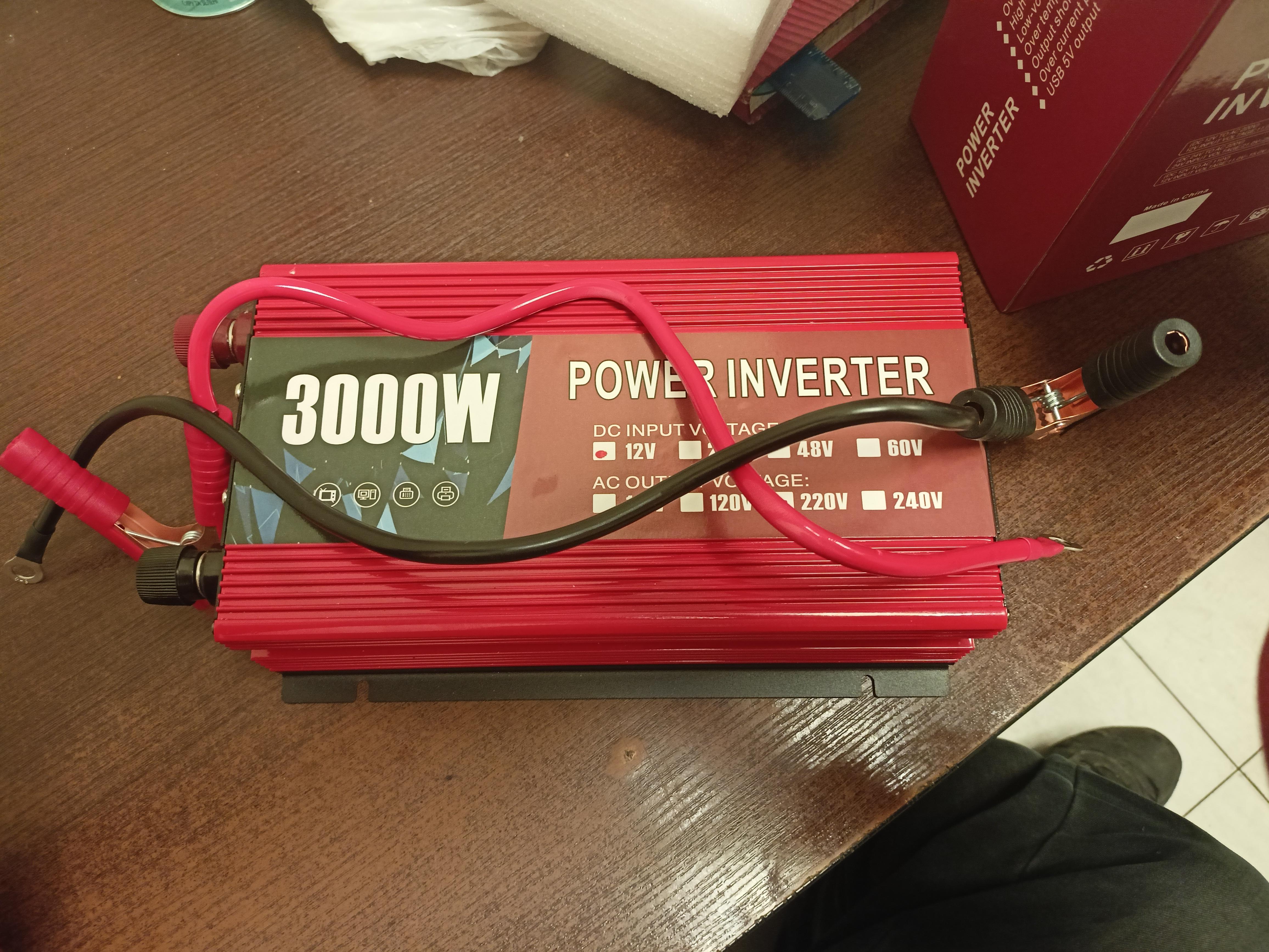 Инвертор напряжения MASTER-2000 AC/DC 12/220V в реальных условиях использования от покупателя Богдан.