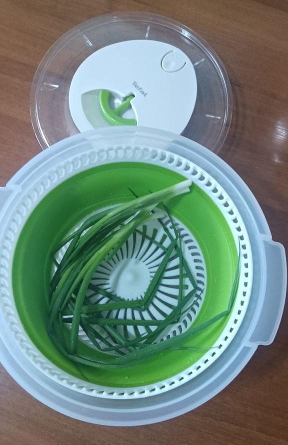 Фото: Сушилка для зелени Tefal K2520155, отправлено пользователем Оксана Кирча Сушилка для зелени Tefal K2520155 в реальных условиях использования от пользователя Оксана Кирча.