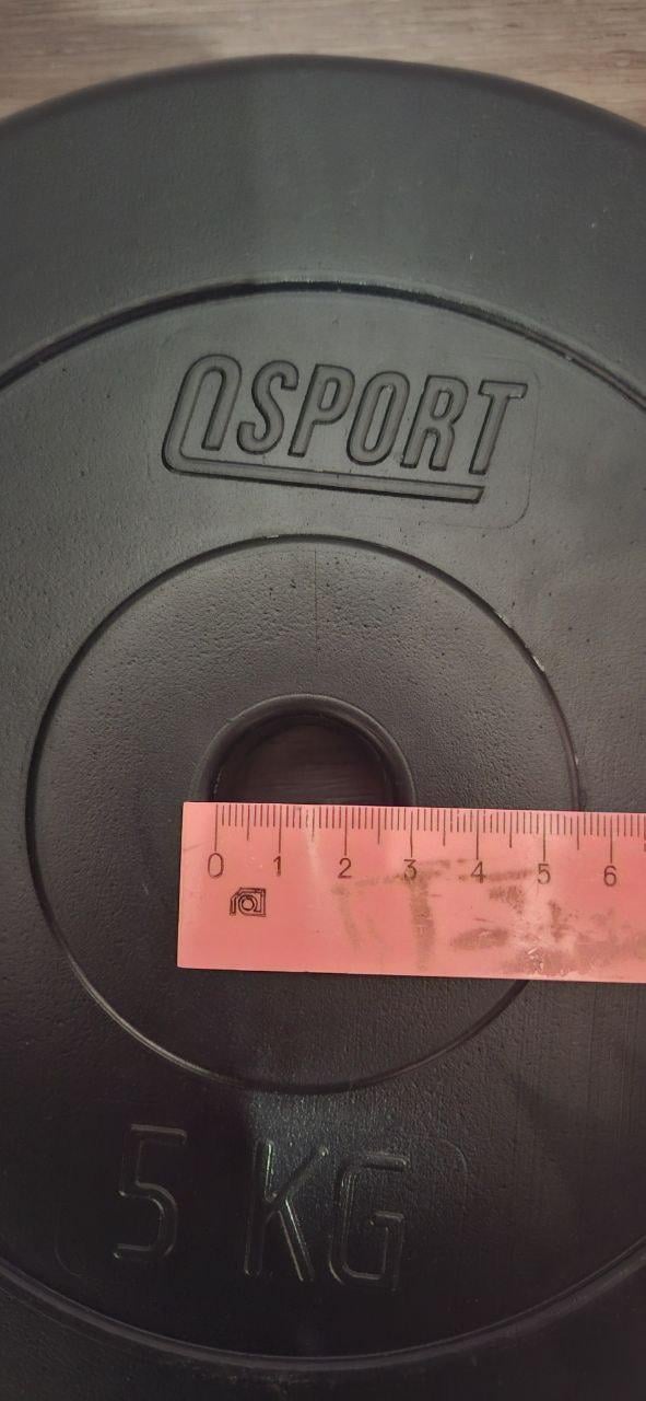 Фото: Диск для гантели и штанги композитний OSPORT Lite під гриф 25 мм 2,5 кг (OF-0141), надіслане покупцем Георгий Диск для гантели и штанги композитний OSPORT Lite під гриф 25 мм 2,5 кг (OF-0141) у реальних умовах використання від покупця Георгий.